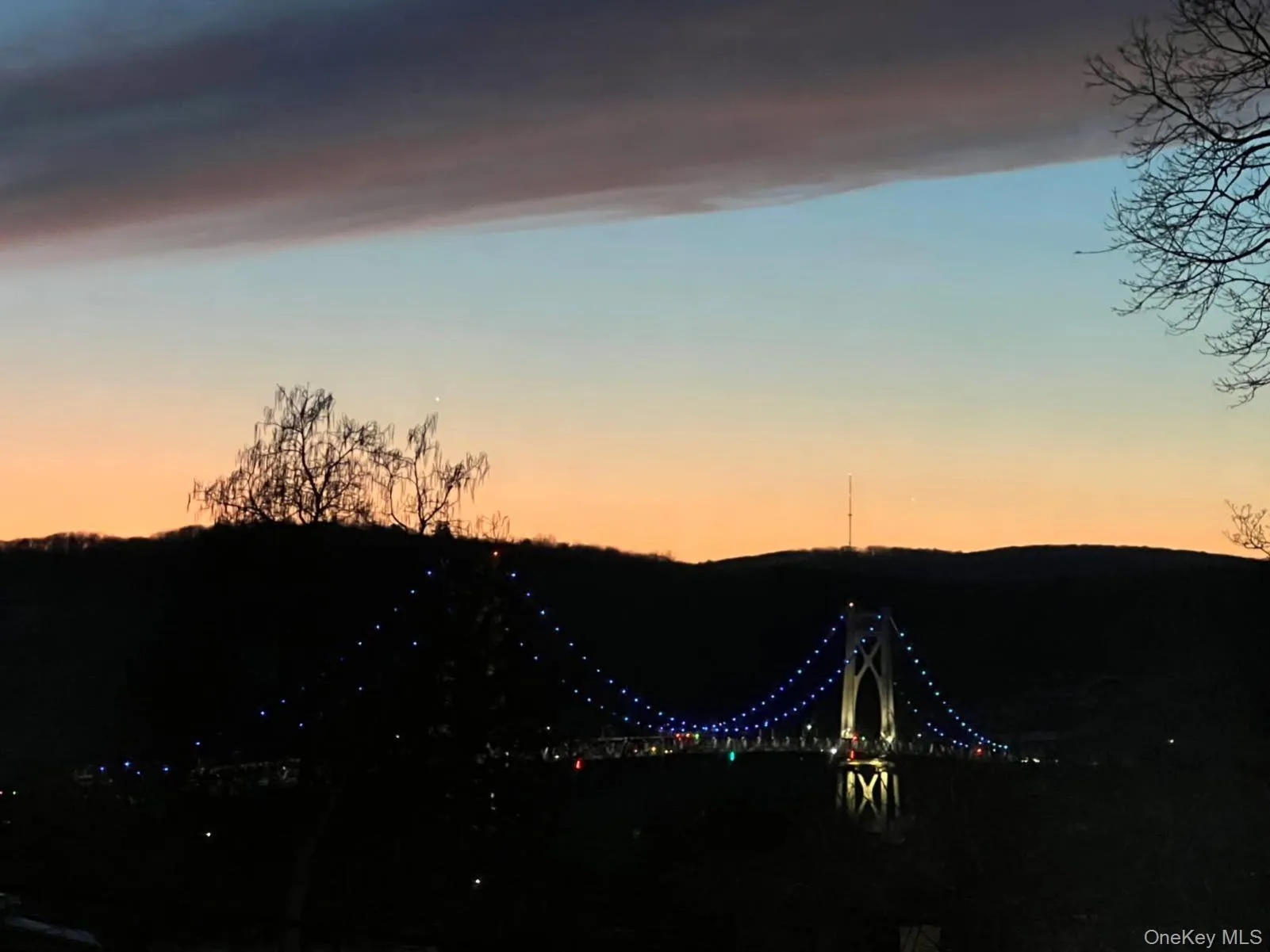 At night you can see the Poughkeepsie Bridge lit up from the kitchen window. At night you can see the Poughkeepsie Bridge lit up from the kitchen window.