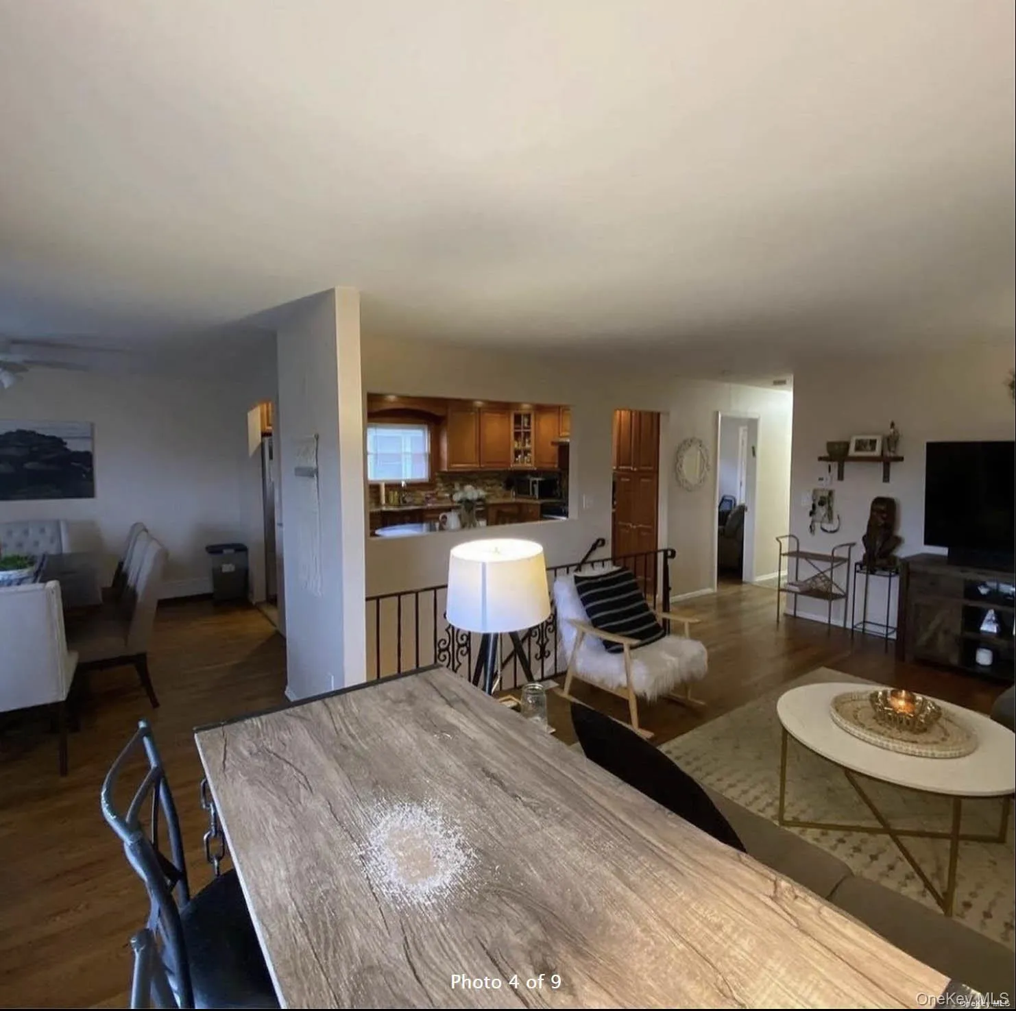 Dining area with wood finished floors and baseboards Dining area with wood finished floors and baseboards