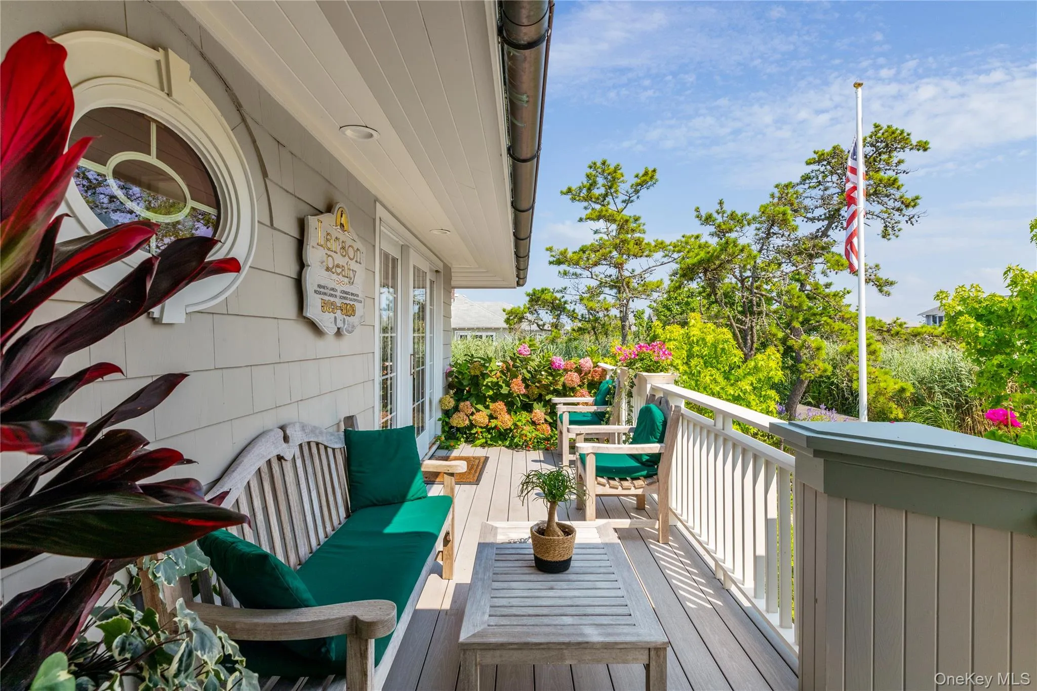 Front deck outside of office Front deck outside of office