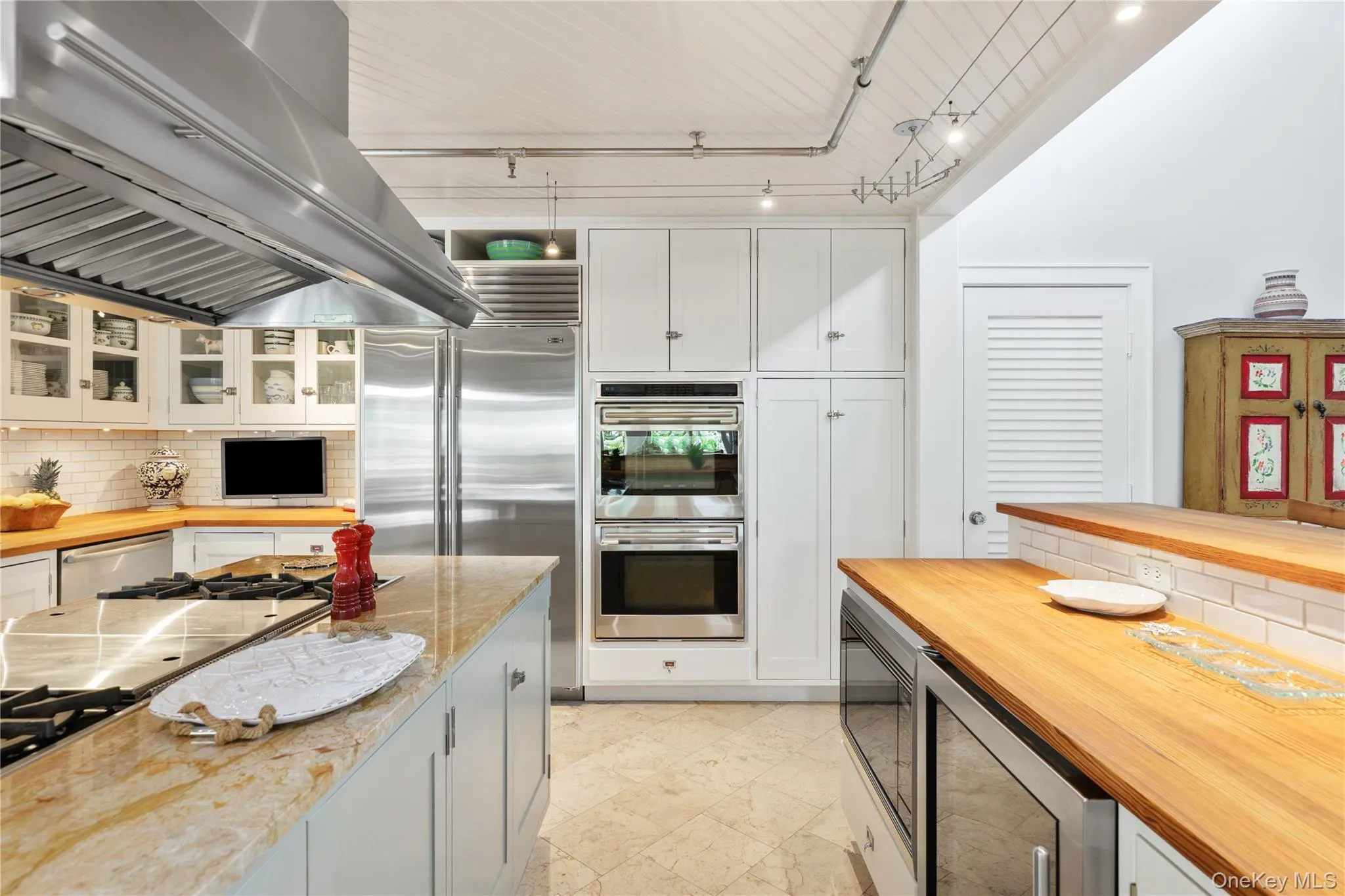 Double Wolf Ovens Wood Countertops Double Wolf Ovens Wood Countertops