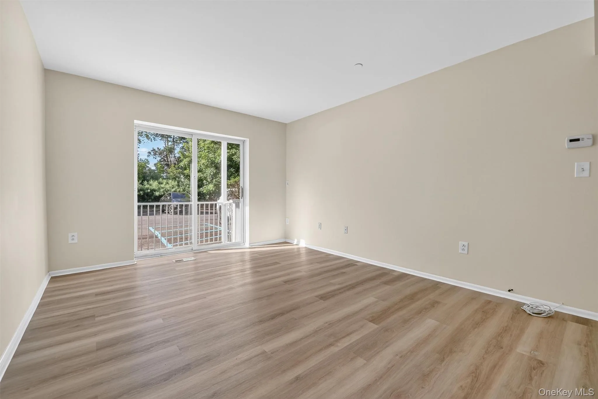 Empty room with light wood-style flooring Empty room with light wood-style flooring
