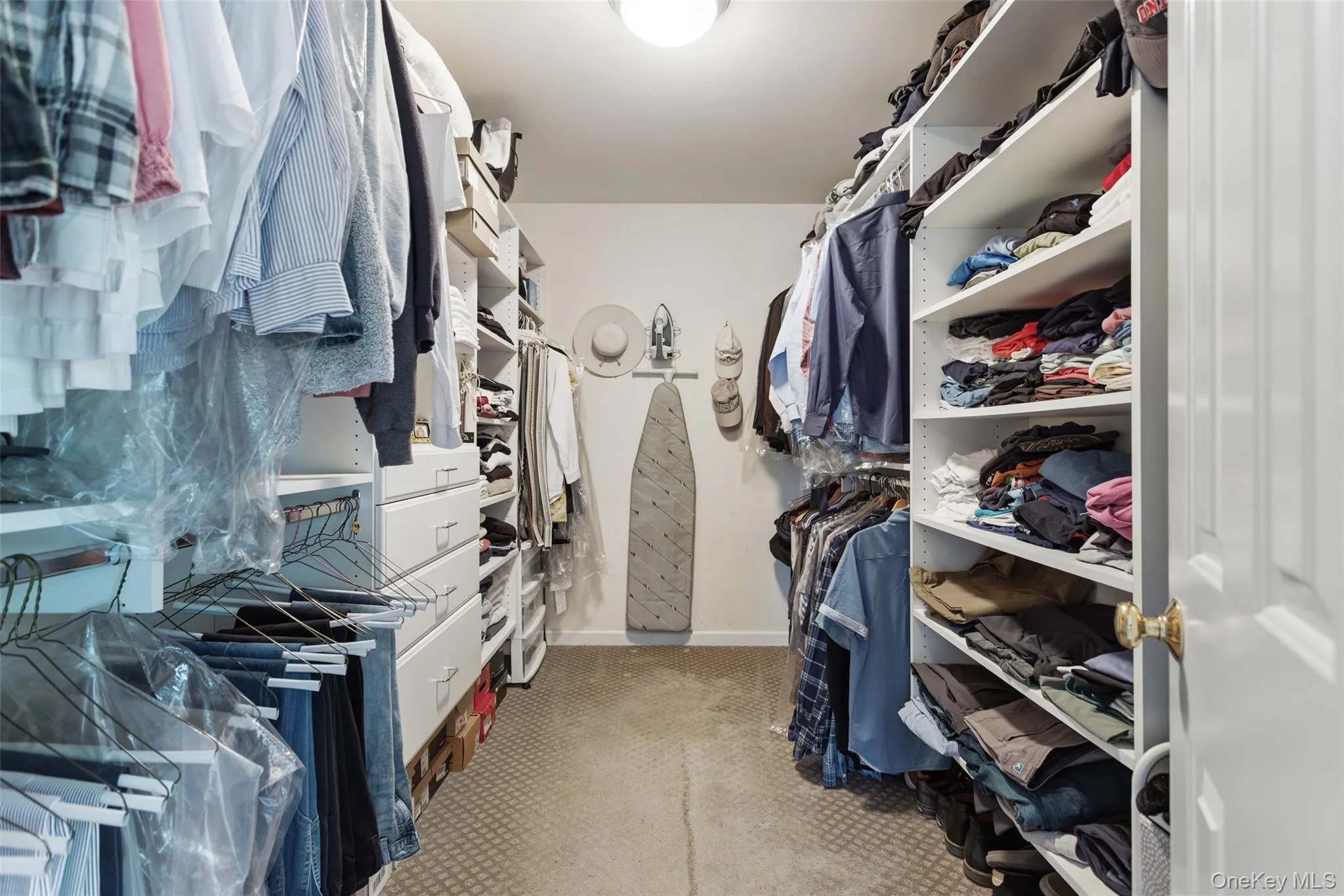 Walk-in closet with built in storage Walk-in closet with built in storage