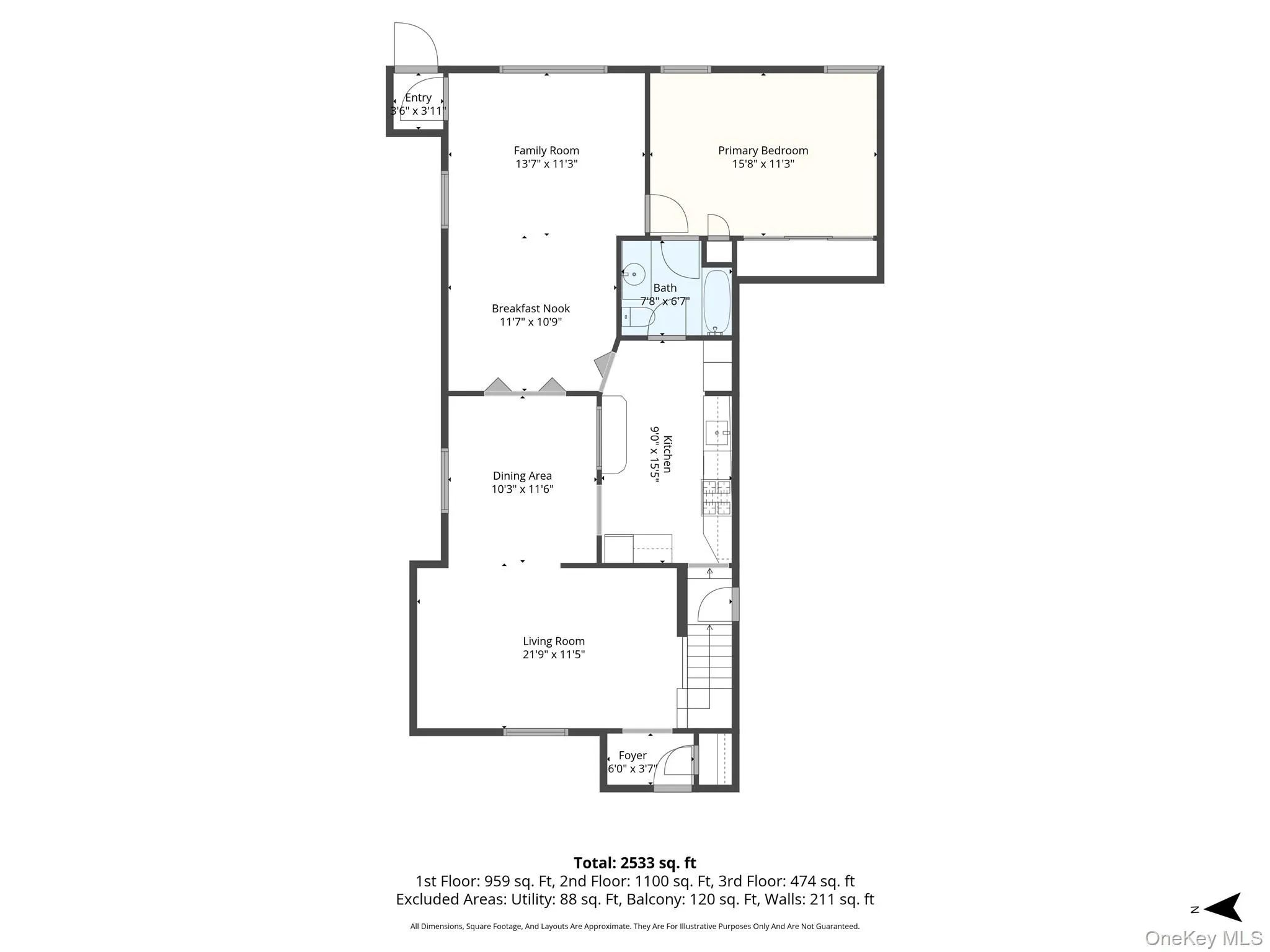 Floor plan of first floor Floor plan of first floor