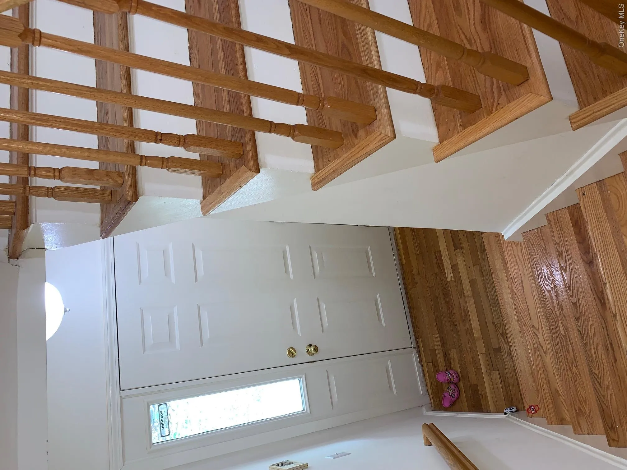 Just a few steps up to the main living level Just a few steps up to the main living level