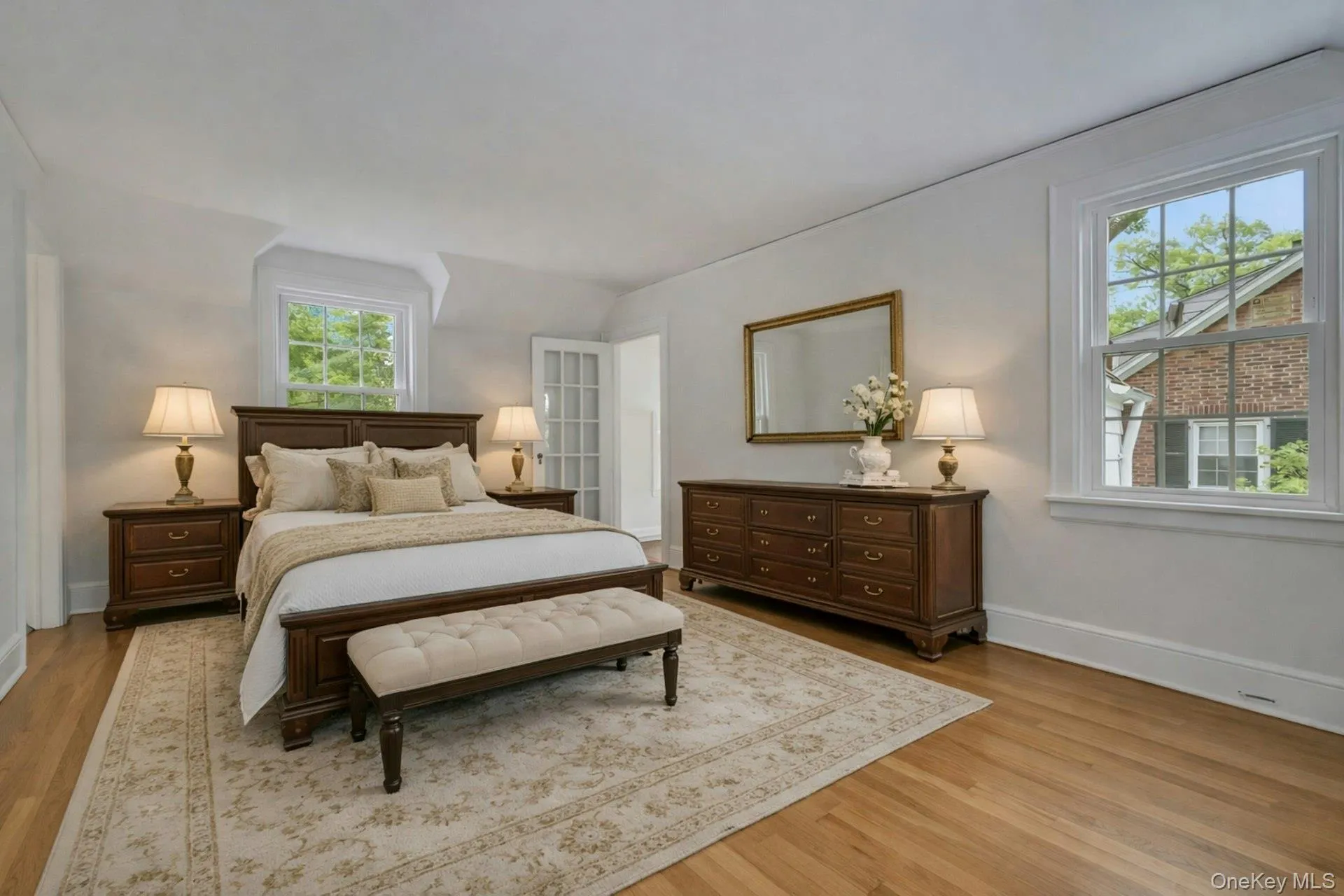 Primary bedroom virtually staged Primary bedroom virtually staged