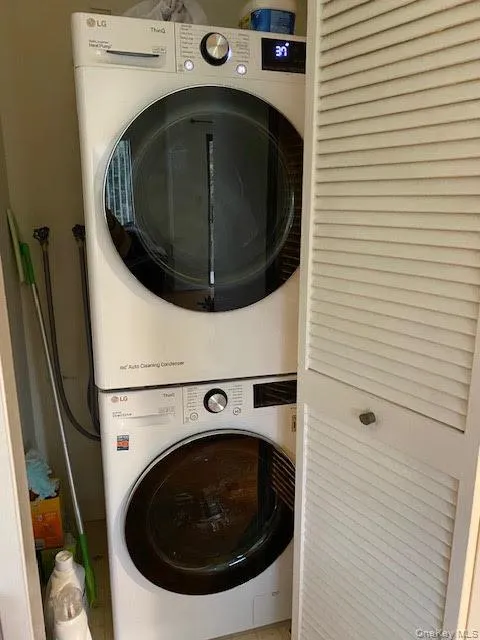 Stackable washer and dryer in your unit Stackable washer and dryer in your unit
