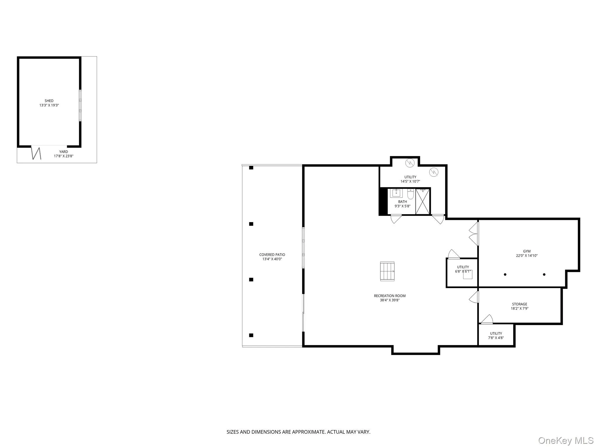 View of 1st Floor & Shed floor plan View of 1st Floor & Shed floor plan