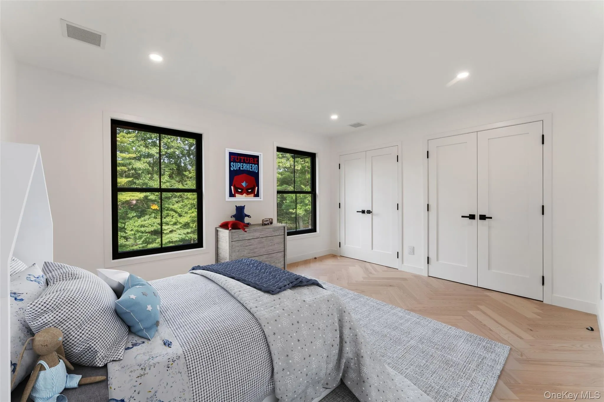 4th Bedroom with multiple closets and recessed lighting 4th Bedroom with multiple closets and recessed lighting