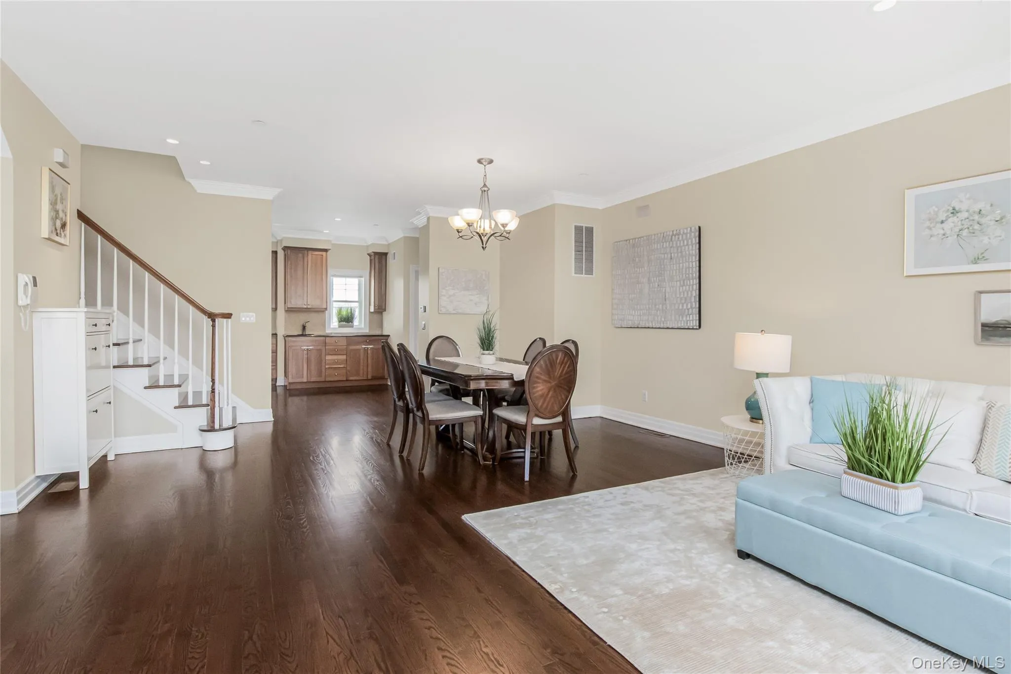 Open plan dining leads to kitchen Open plan dining leads to kitchen