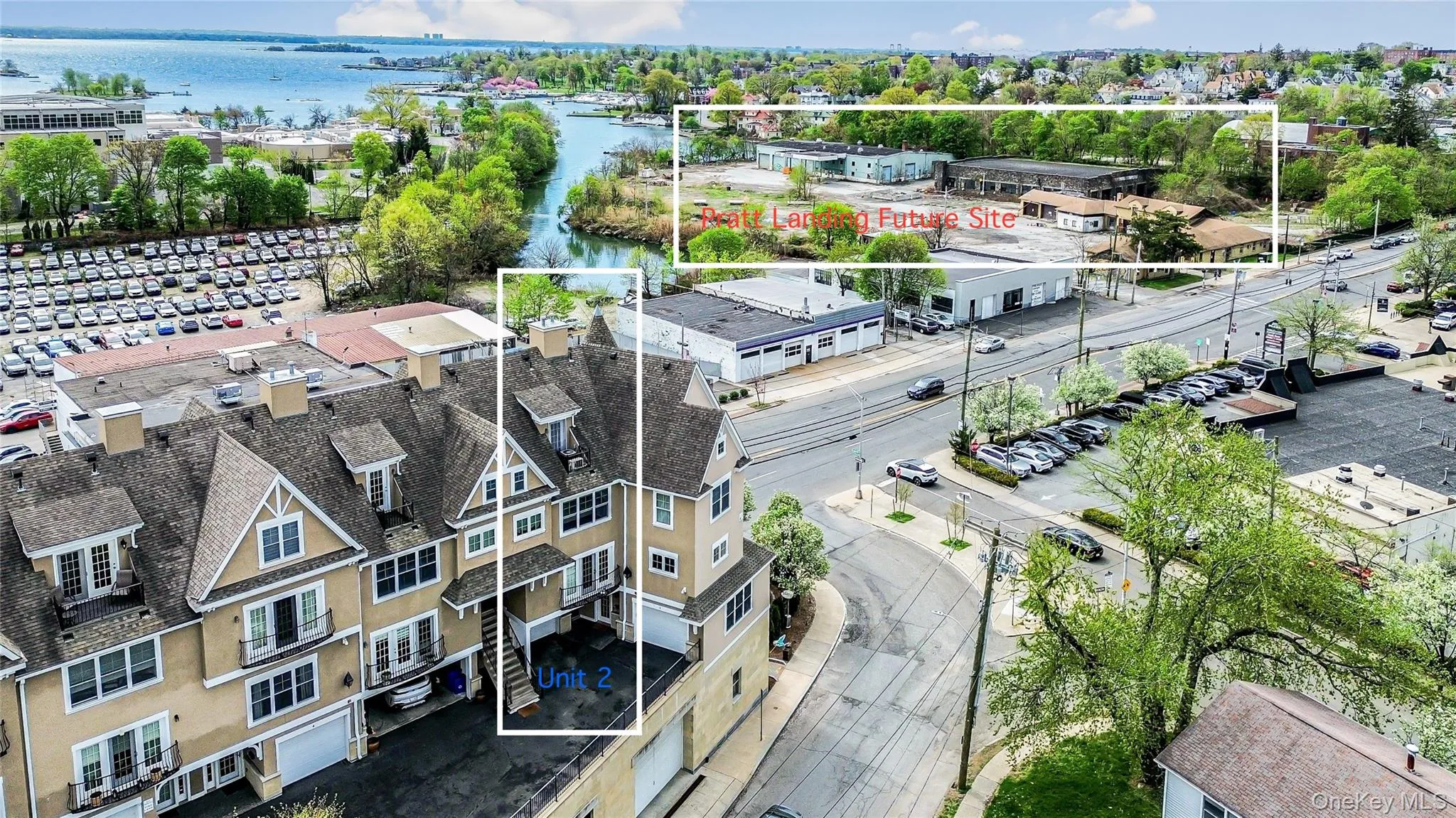 Unit 2 with one car garage.Site of future mixed use project with public waterfront access- Pratt Landing. Unit 2 with one car garage.Site of future mixed use project with public waterfront access- Pratt Landing.