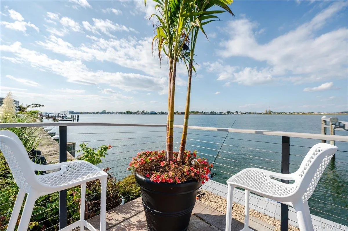 Balcony with a water view Balcony with a water view