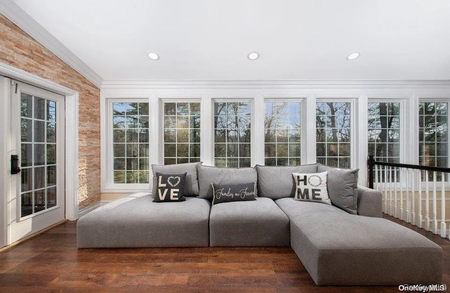 Sitting Room with French doors to yard and deck Sitting Room with French doors to yard and deck