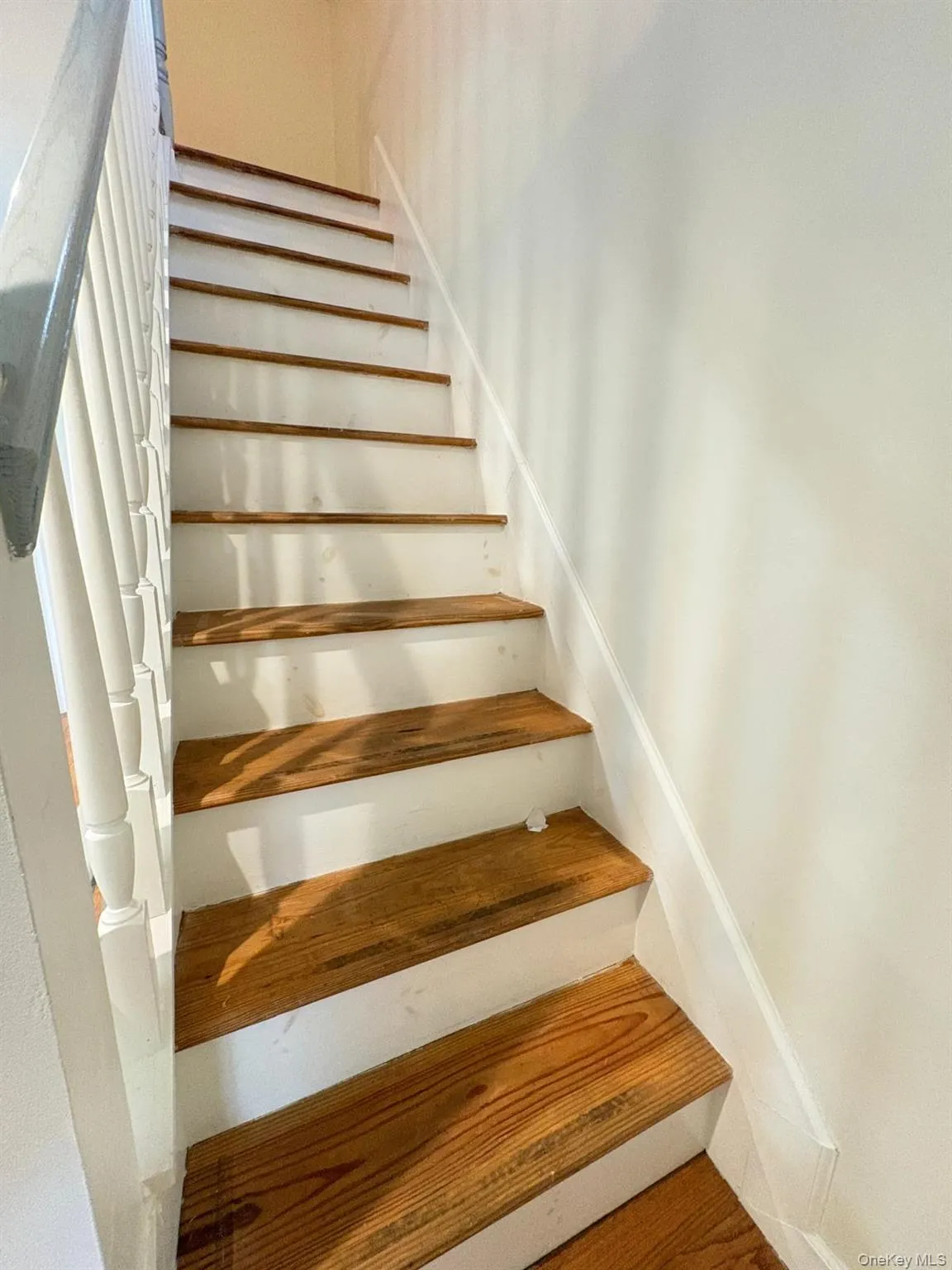 Stairs to attic. Stairs to attic.