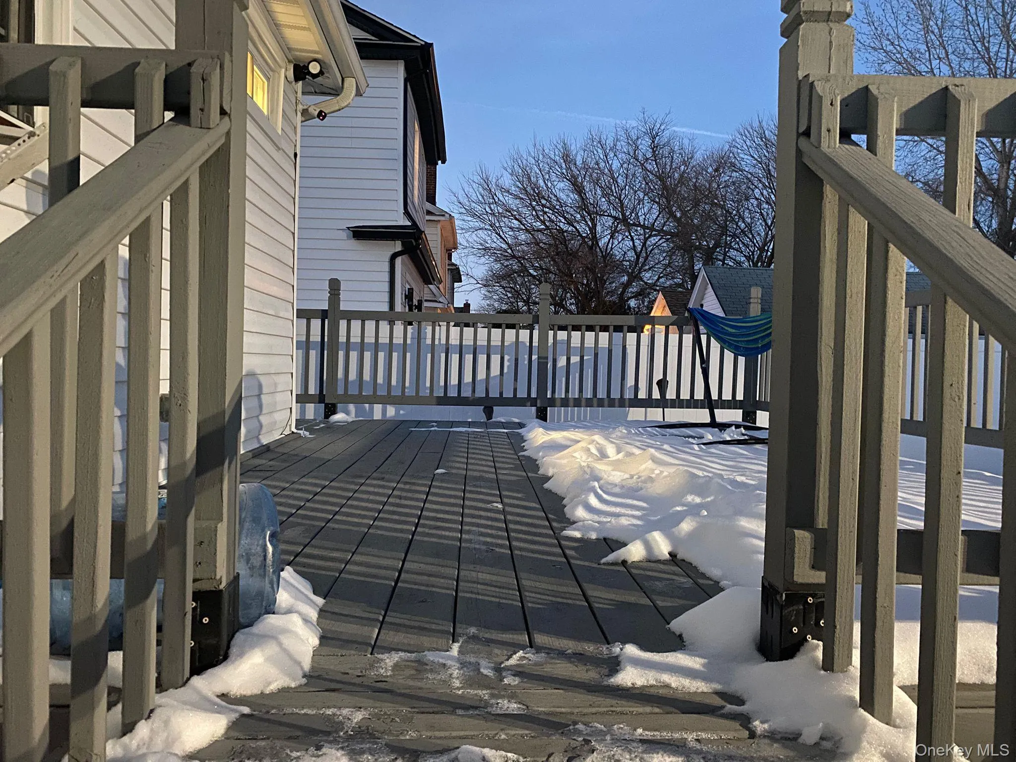 Deck in the backyard. Deck in the backyard.