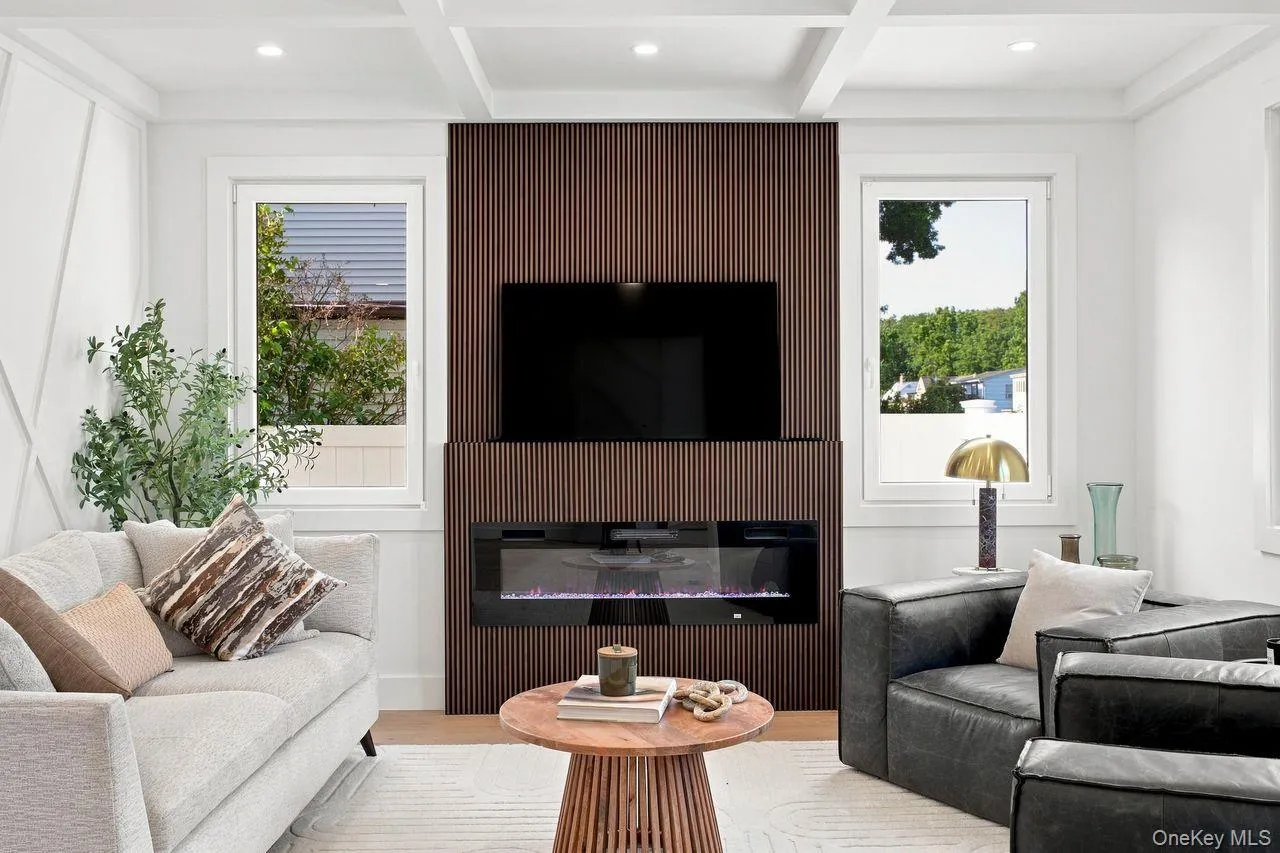 Custom fireplace in bright and sunny Family Room! Custom fireplace in bright and sunny Family Room!