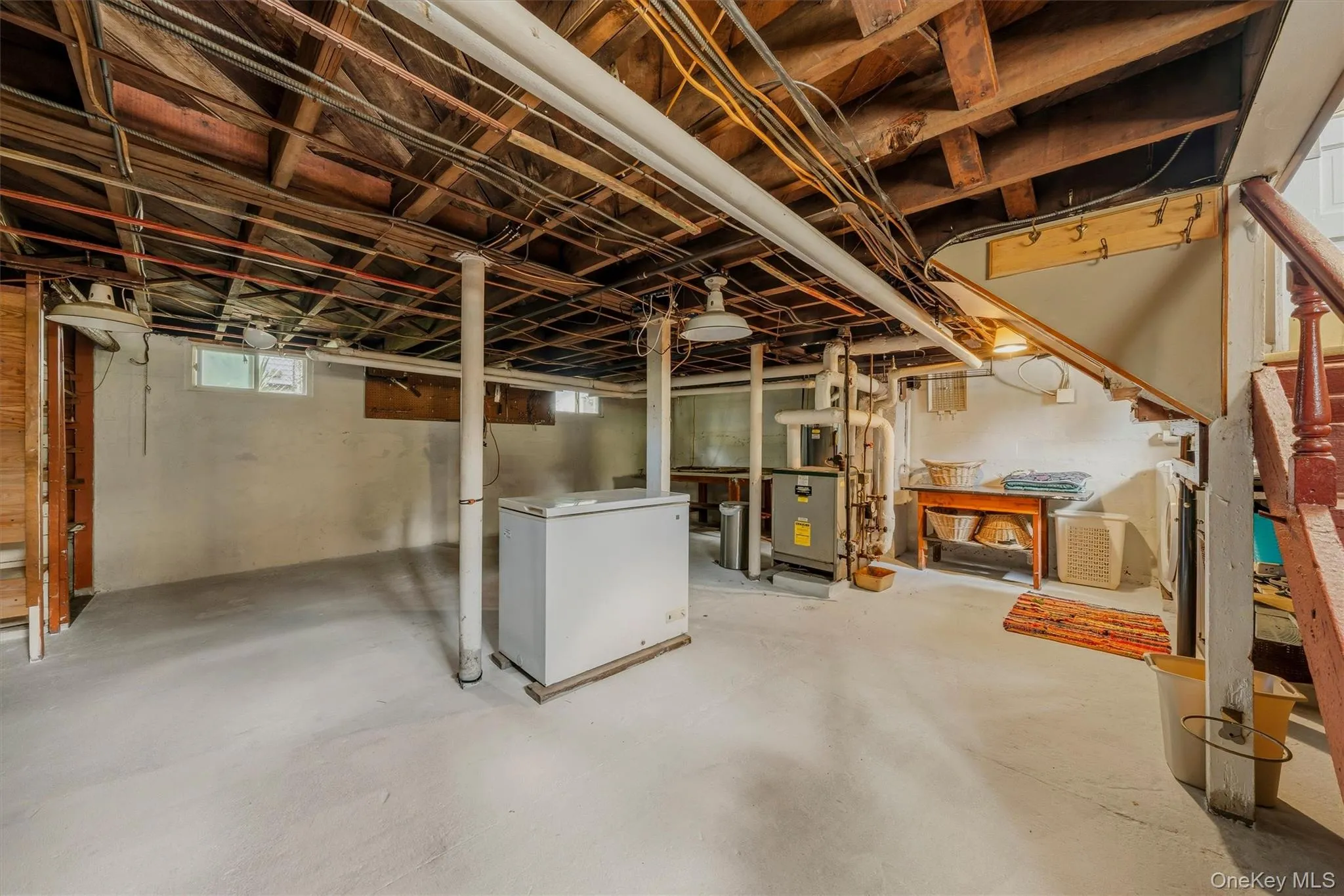 Full basement with laundry area Full basement with laundry area
