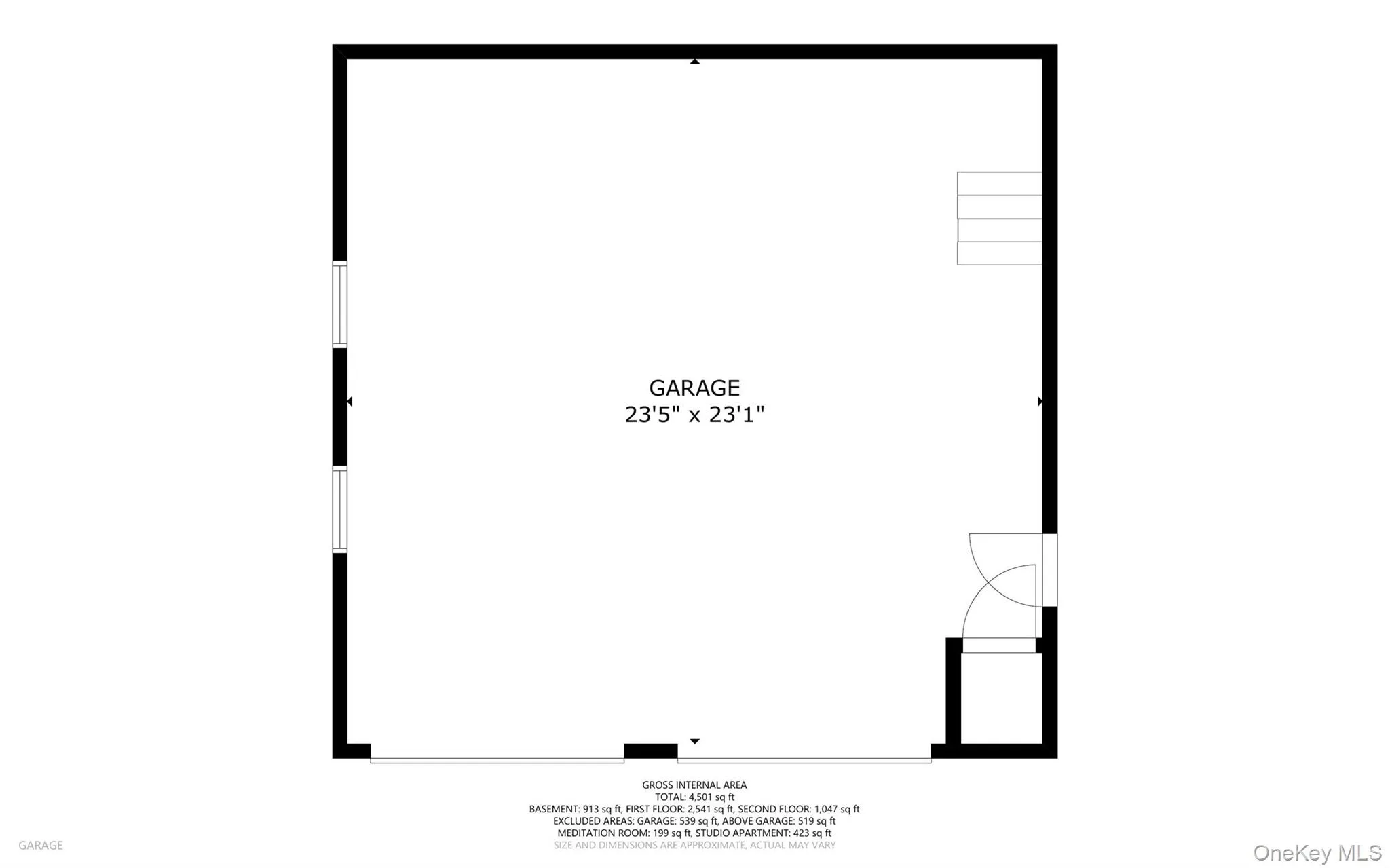 Separate 2 car garage with storage above Separate 2 car garage with storage above