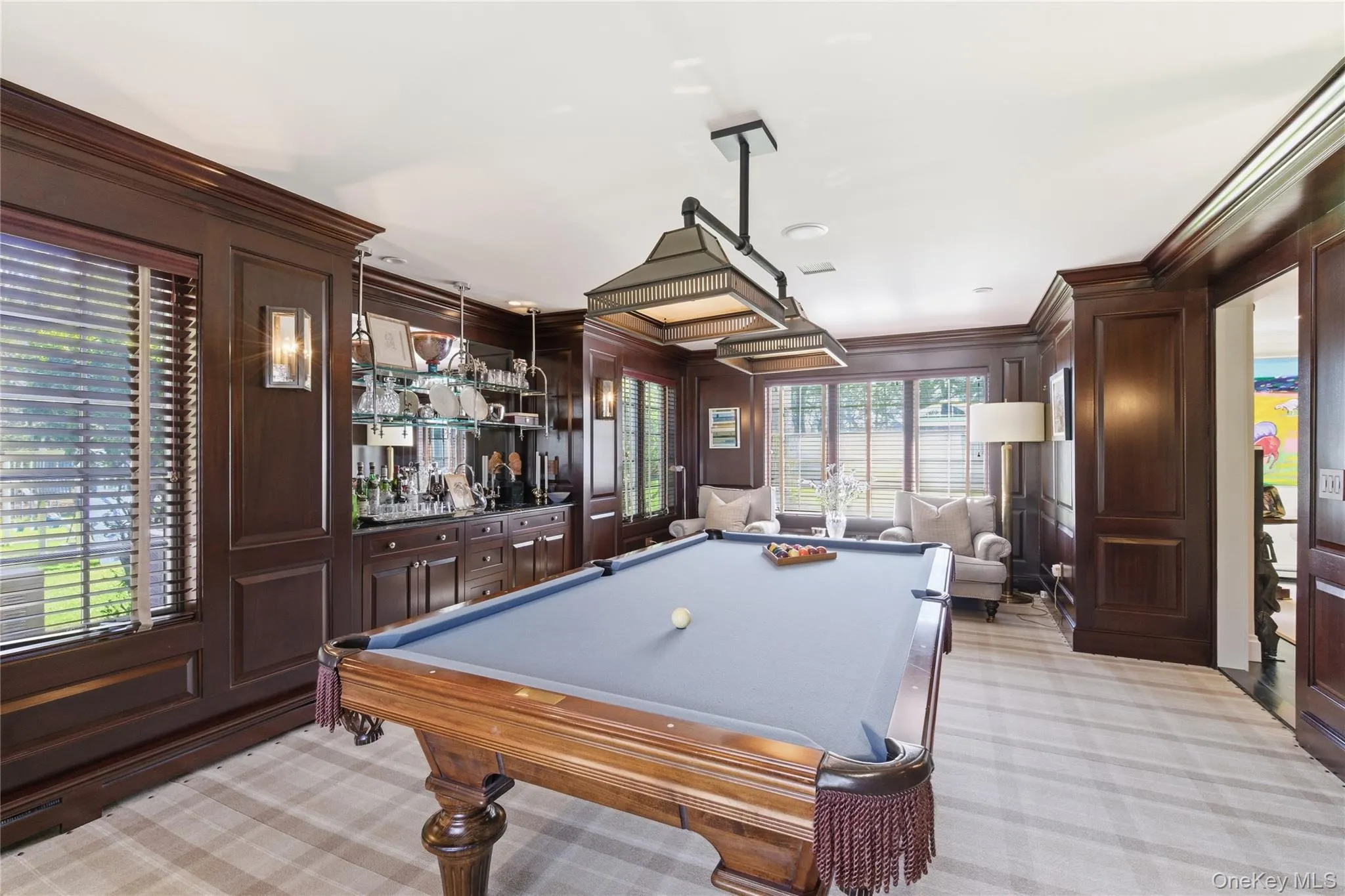 Paneled Billiard Room/Library Paneled Billiard Room/Library