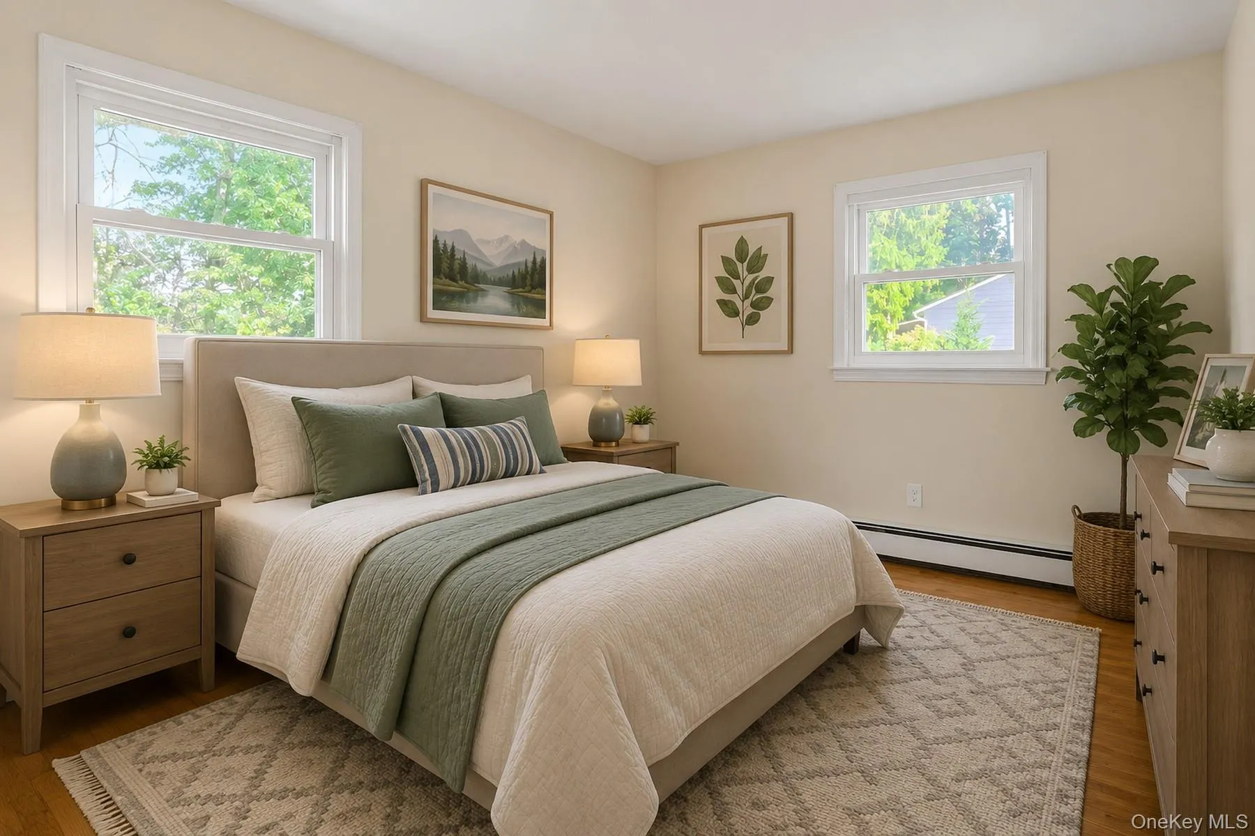 Virtually staged second bedroom Virtually staged second bedroom