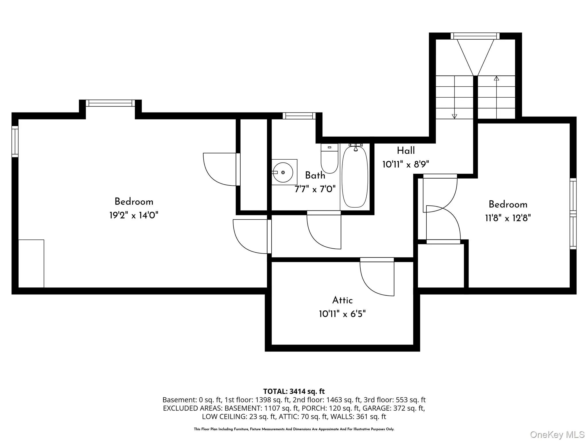 Third level floor plan Third level floor plan