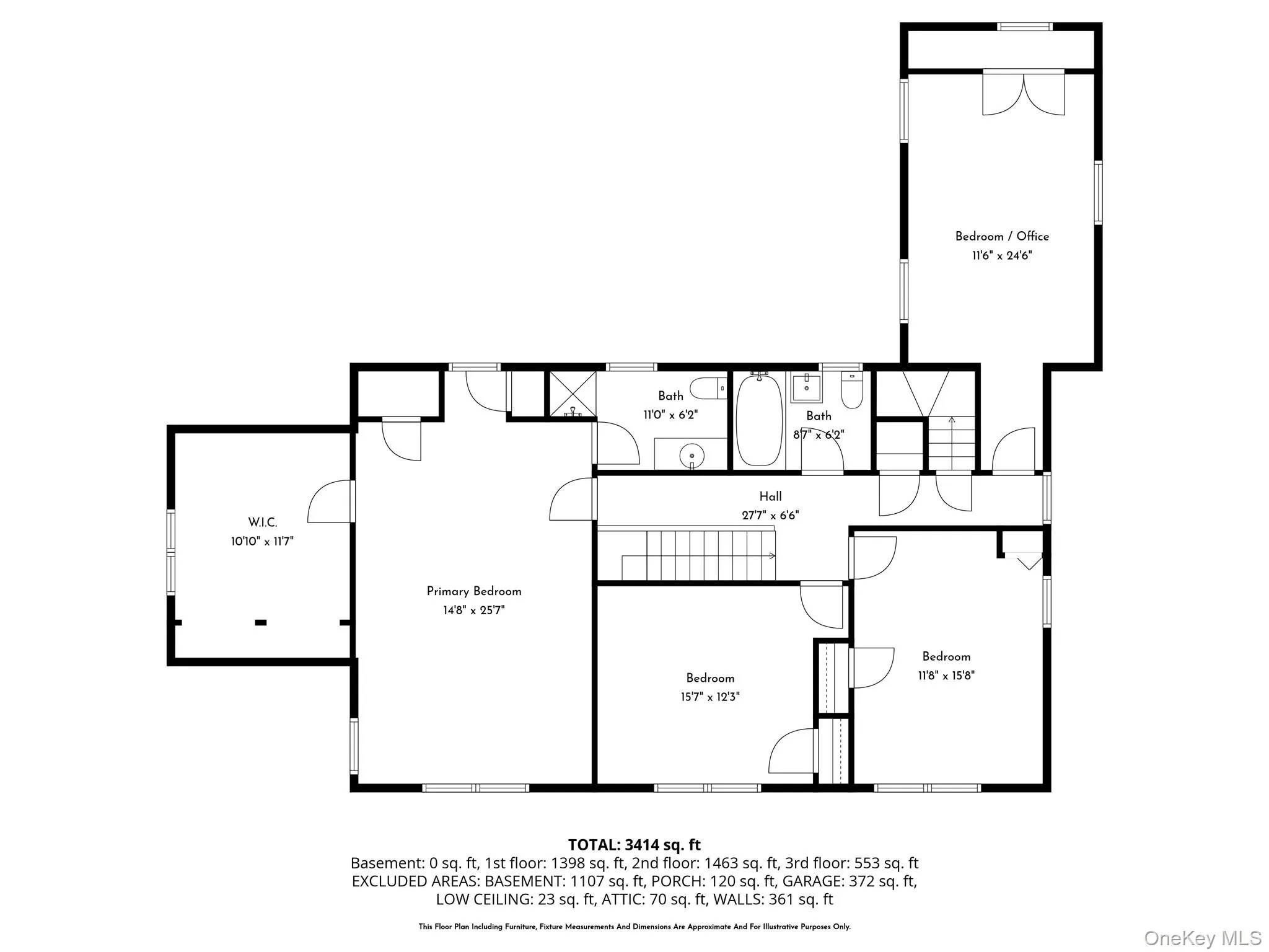 Second level floor plan Second level floor plan