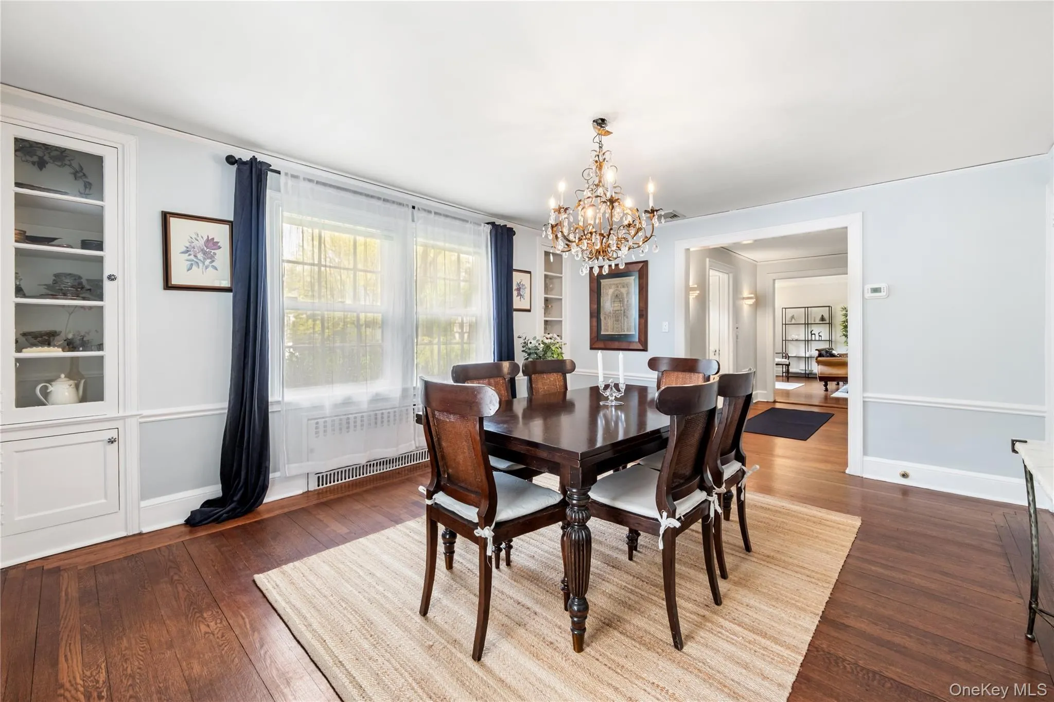 Charming dining room with 2 china cabinets Charming dining room with 2 china cabinets