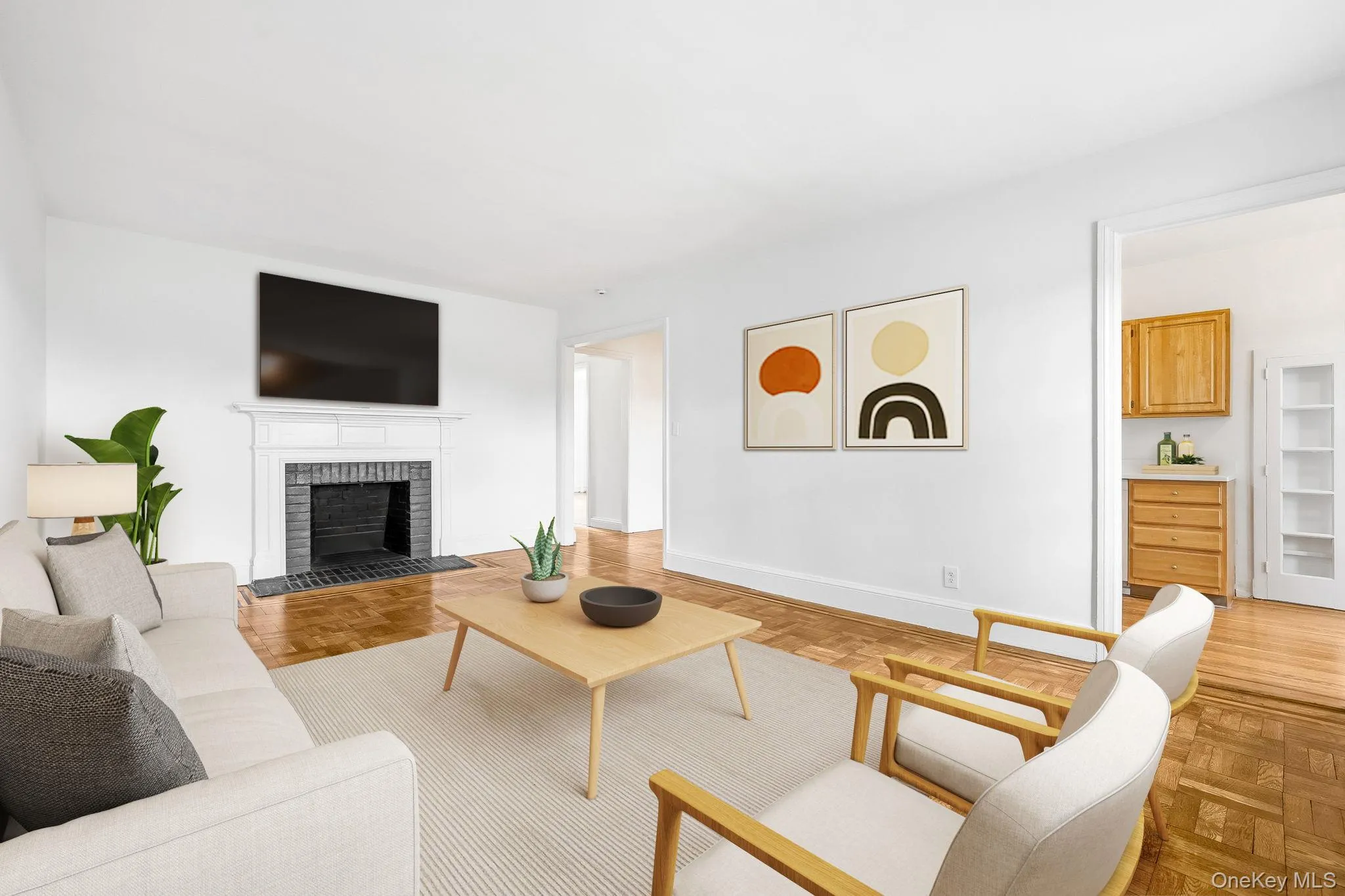Living room - virtually staged Living room - virtually staged