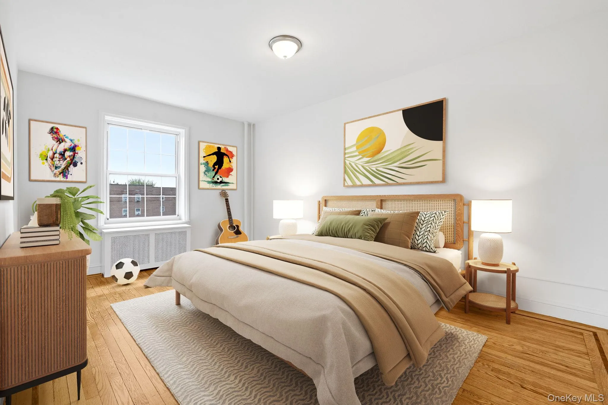 Second bedroom - virtually staged Second bedroom - virtually staged