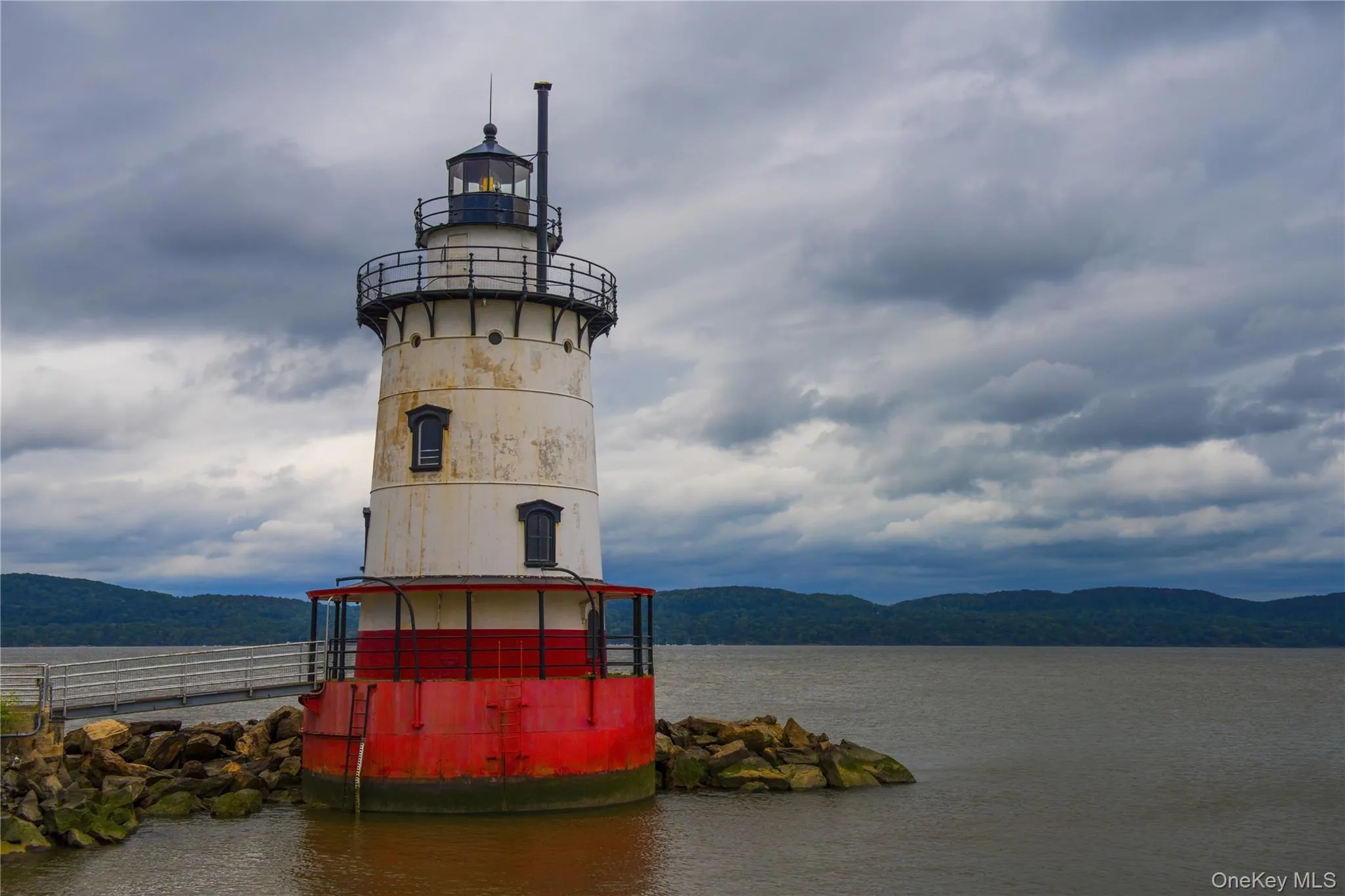 How picturesque is this turn of the century lighthouse, still standing watch in the Hudson River How picturesque is this turn of the century lighthouse, still standing watch in the Hudson River