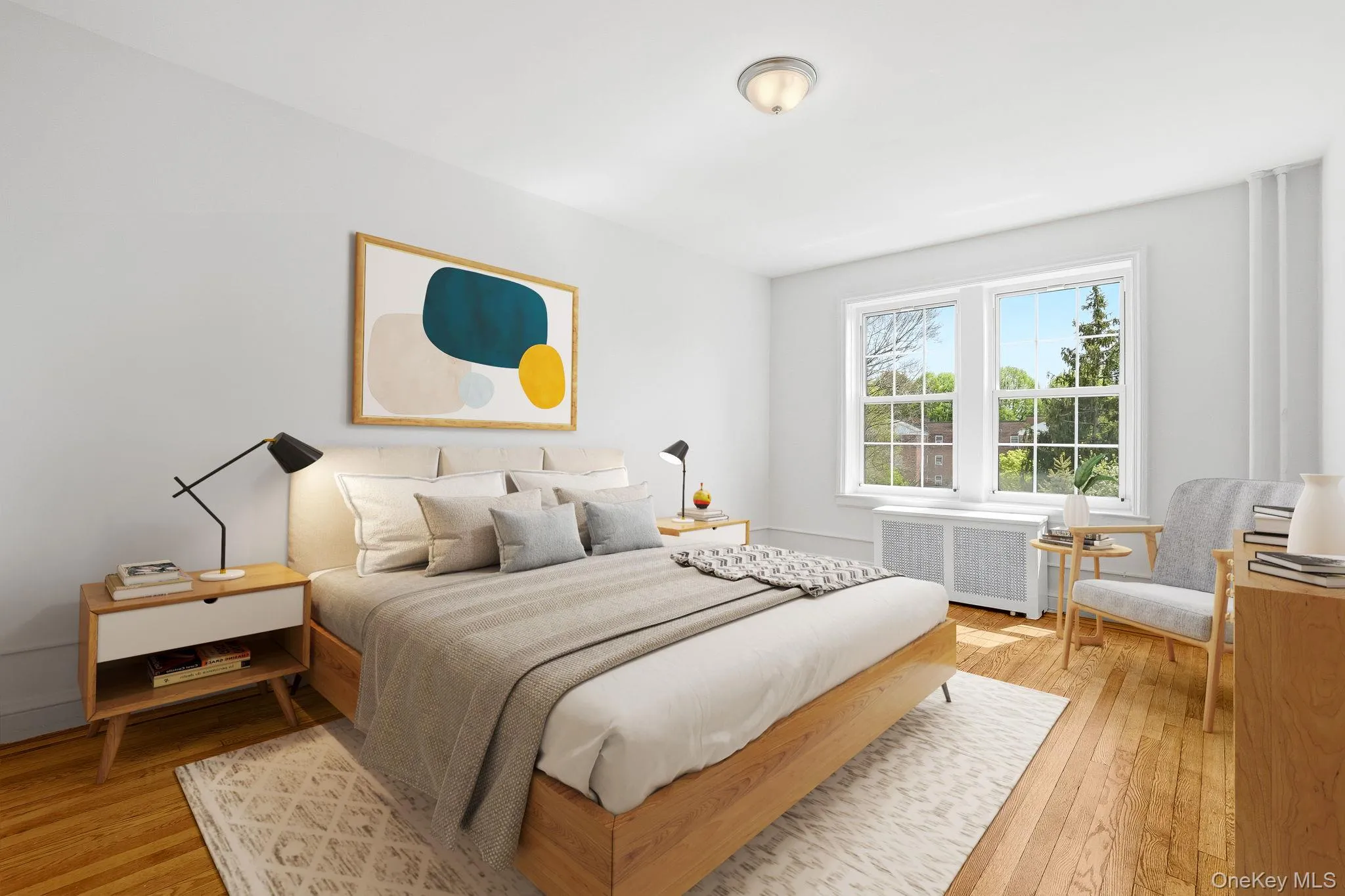 Primary bedroom - virtually staged Primary bedroom - virtually staged