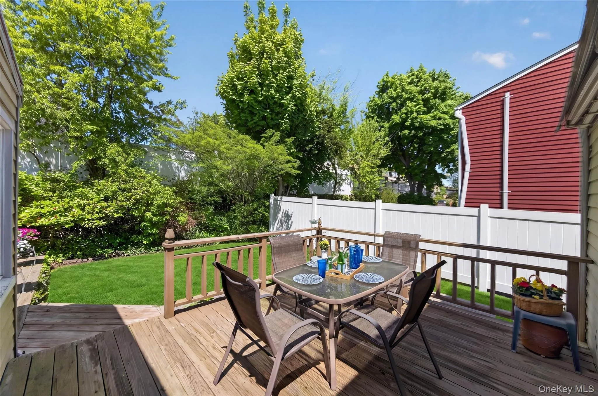 Outdoor deck perfect for a barbecue and entertaining Outdoor deck perfect for a barbecue and entertaining