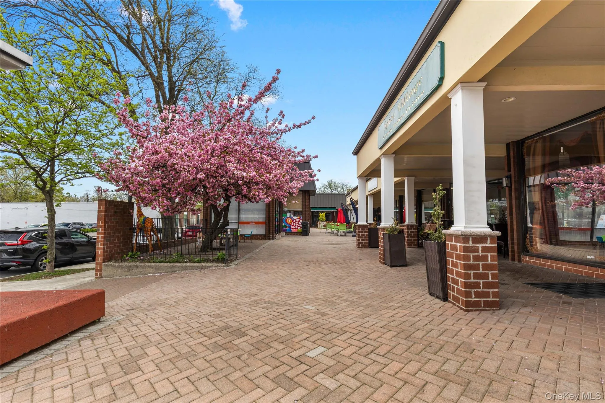 Private shopping center plaza. Private shopping center plaza.
