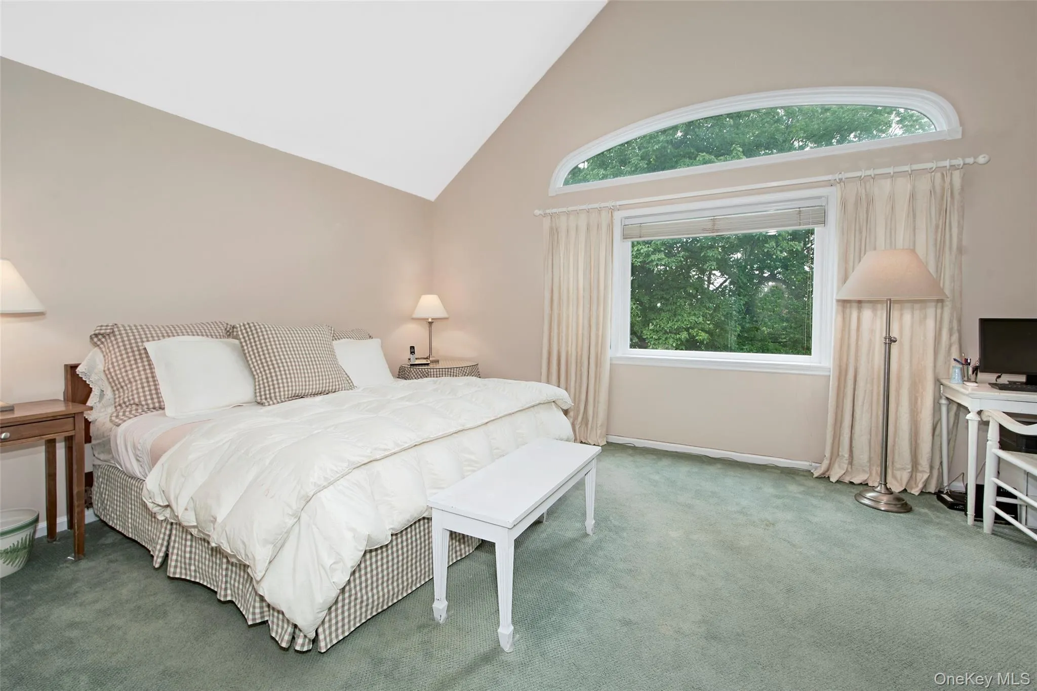 Primary Bedroom w/vaulted ceiling Primary Bedroom w/vaulted ceiling