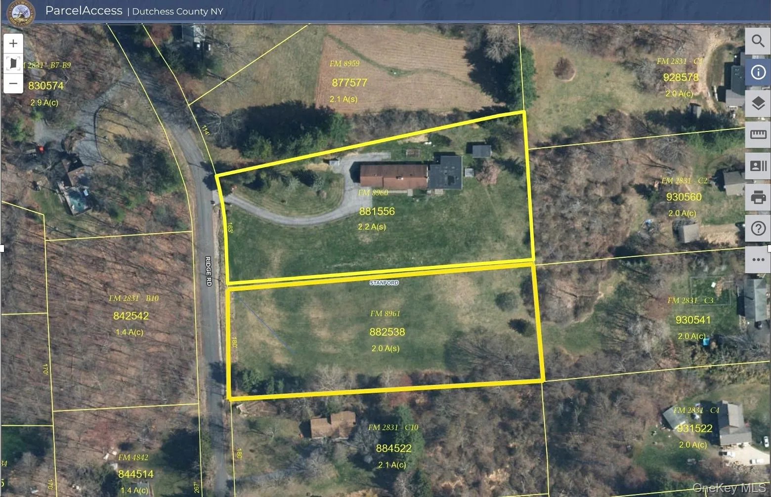 2 adjacent parcels 2 adjacent parcels