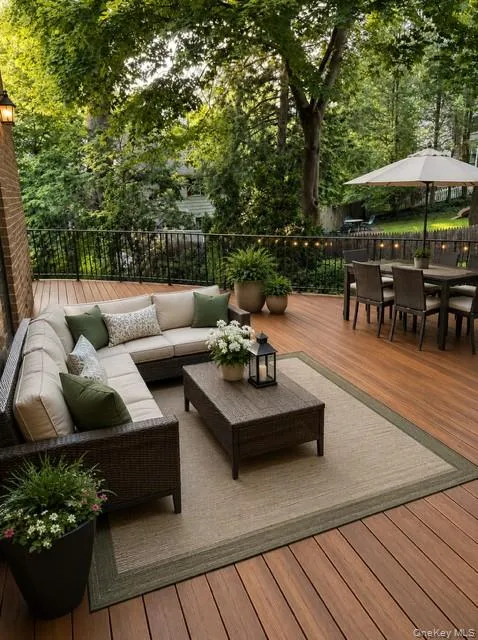 Virtually staged patio Virtually staged patio