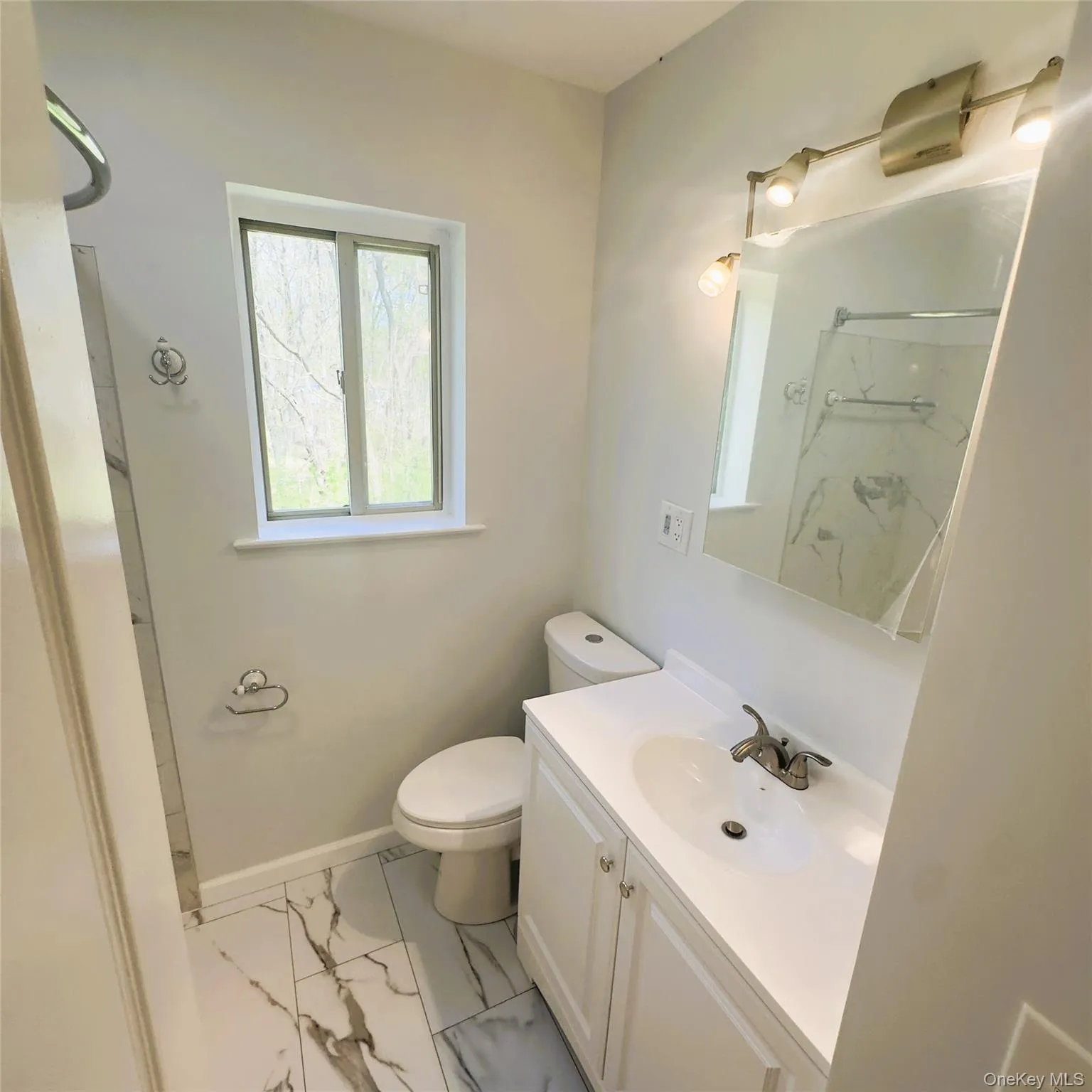 Vinyl flooring, new toilet, new vanity and mirrored medicine cabinet, blue tooth exhaust fan. Vinyl flooring, new toilet, new vanity and mirrored medicine cabinet, blue tooth exhaust fan.