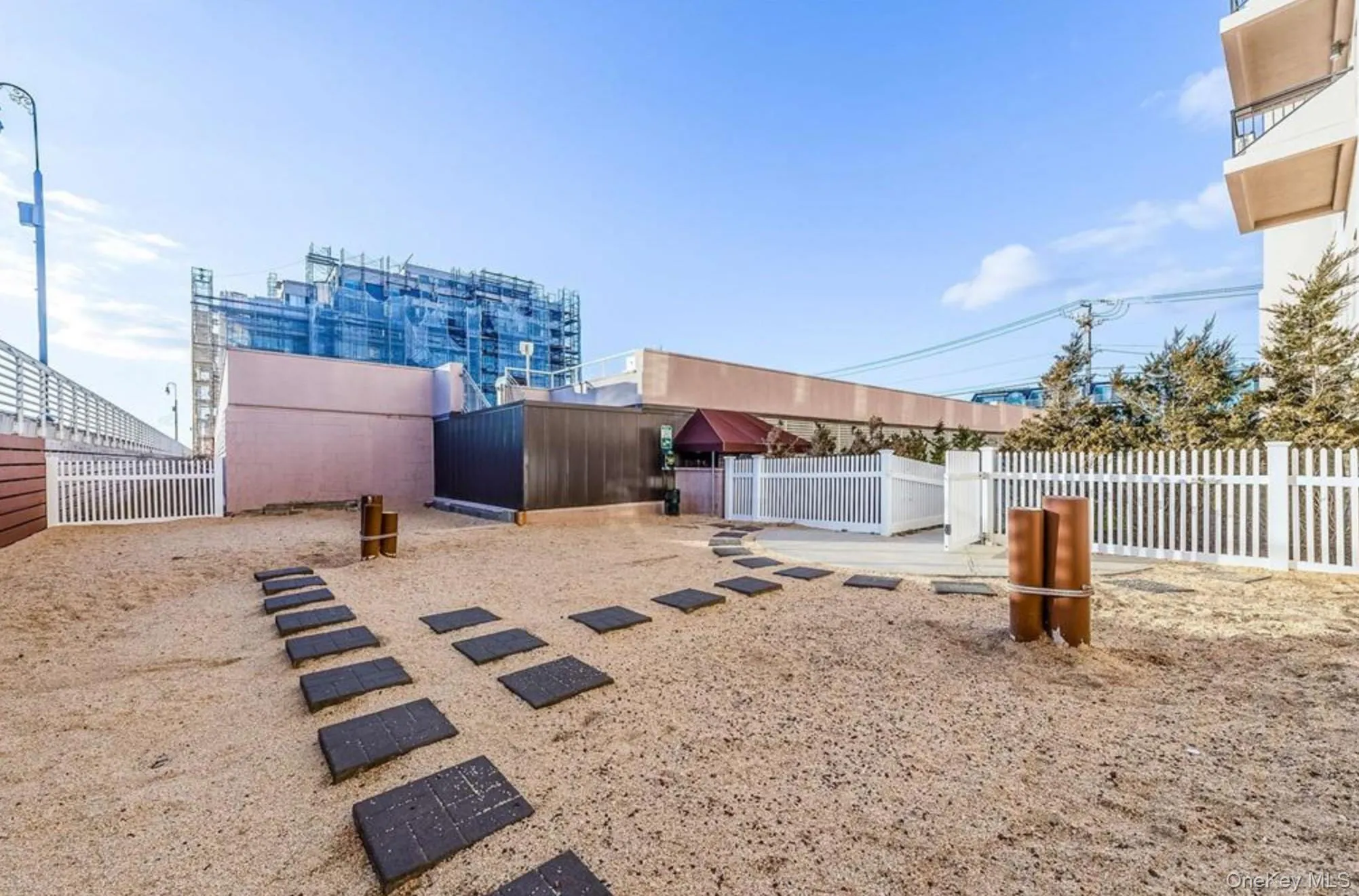 View of yard with fence View of yard with fence