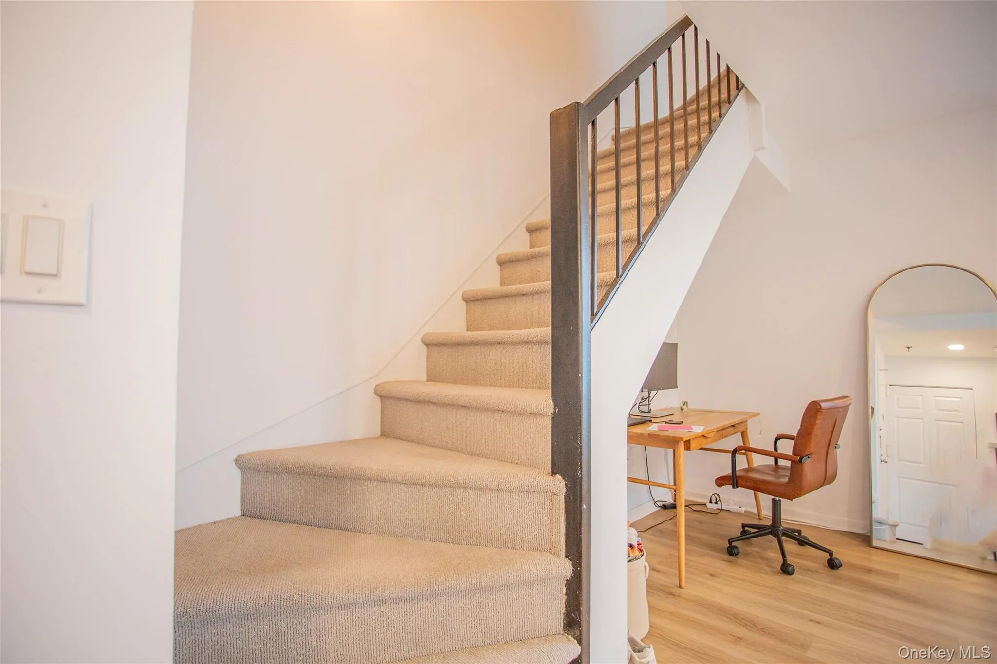Stairway with wood finished floors Stairway with wood finished floors
