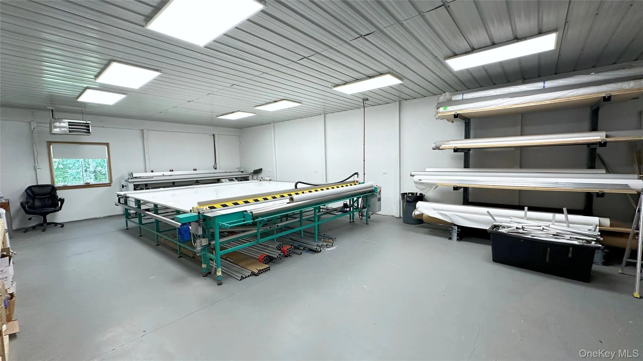 Interior view of detached garage/industrial building (climate controlled space) Interior view of detached garage/industrial building (climate controlled space)