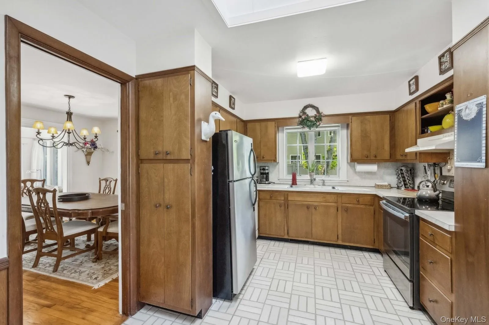 Kitchen view of dining room Kitchen view of dining room