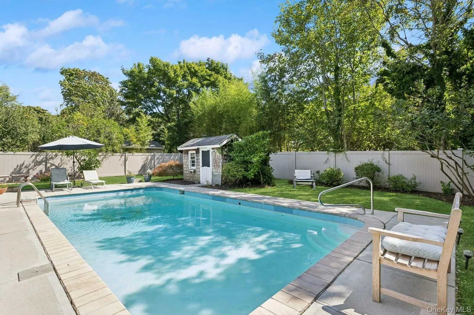 View of pool and seating View of pool and seating