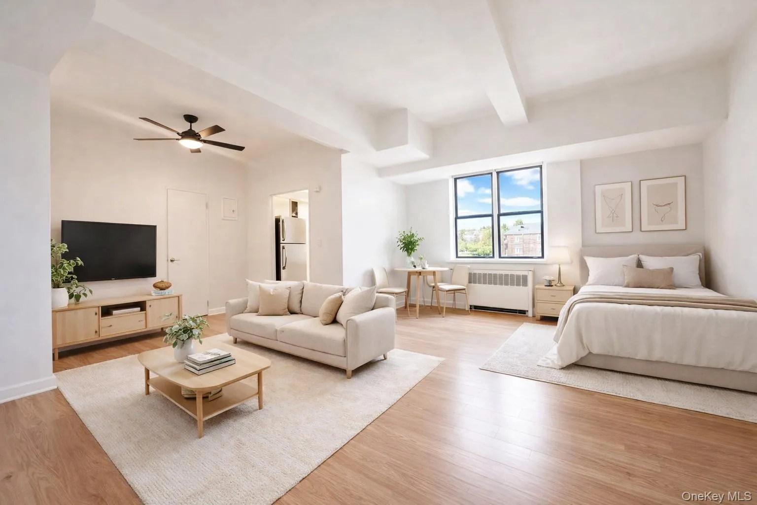 Bedroom/Living Room/Dining virtually staged Bedroom/Living Room/Dining virtually staged