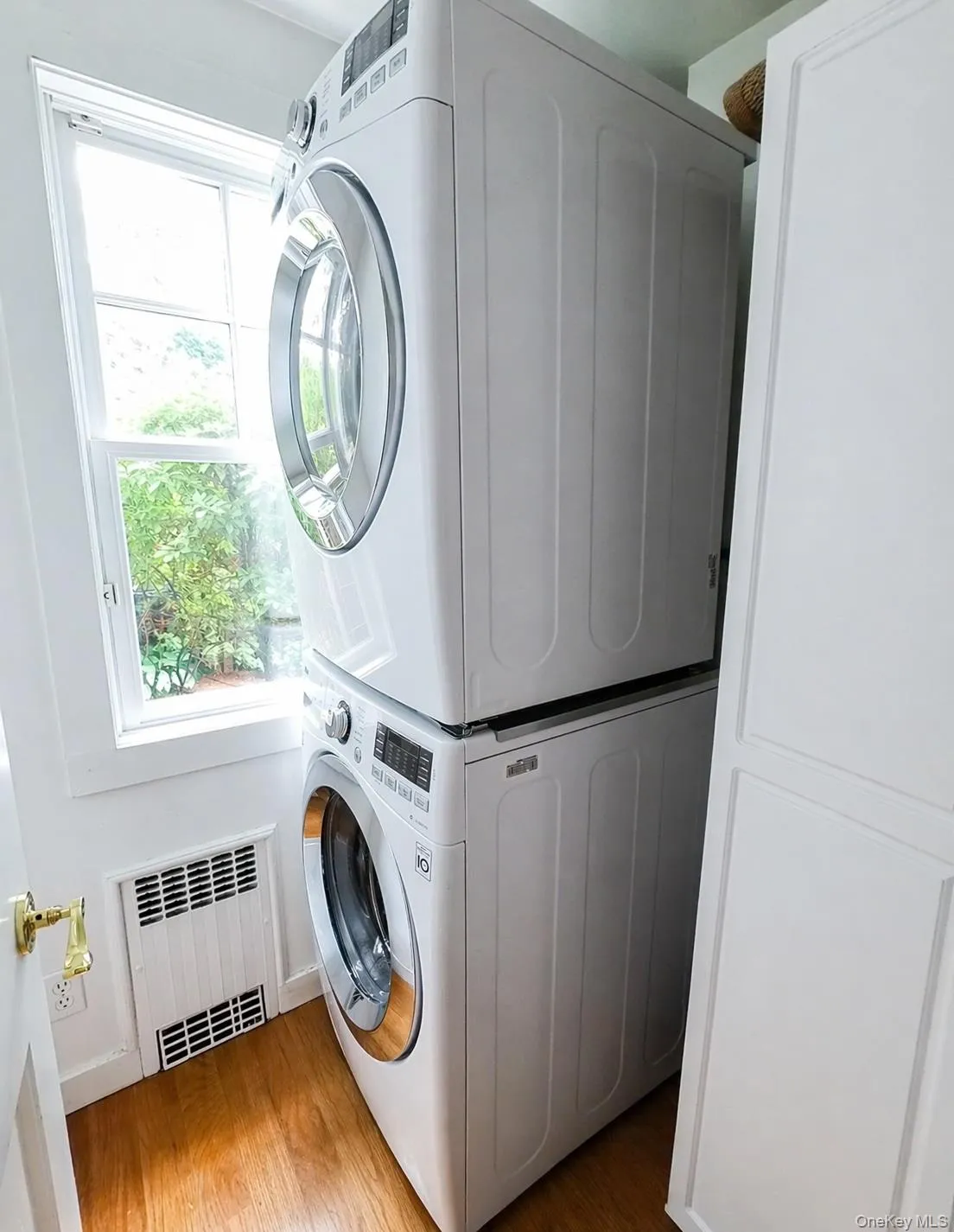 Stacked laundry on main level. Stacked laundry on main level.