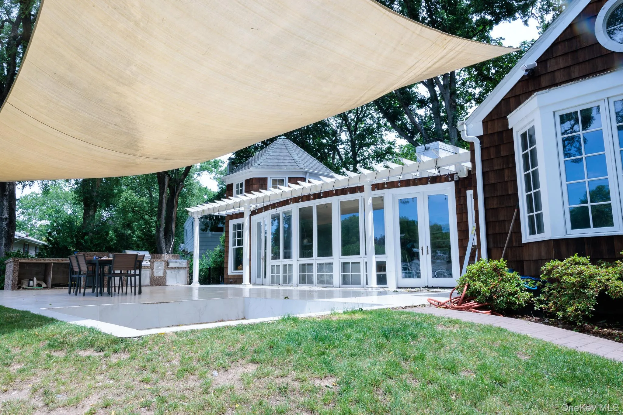 Patio featuring sunken firepit for nights spent outside! Patio featuring sunken firepit for nights spent outside!