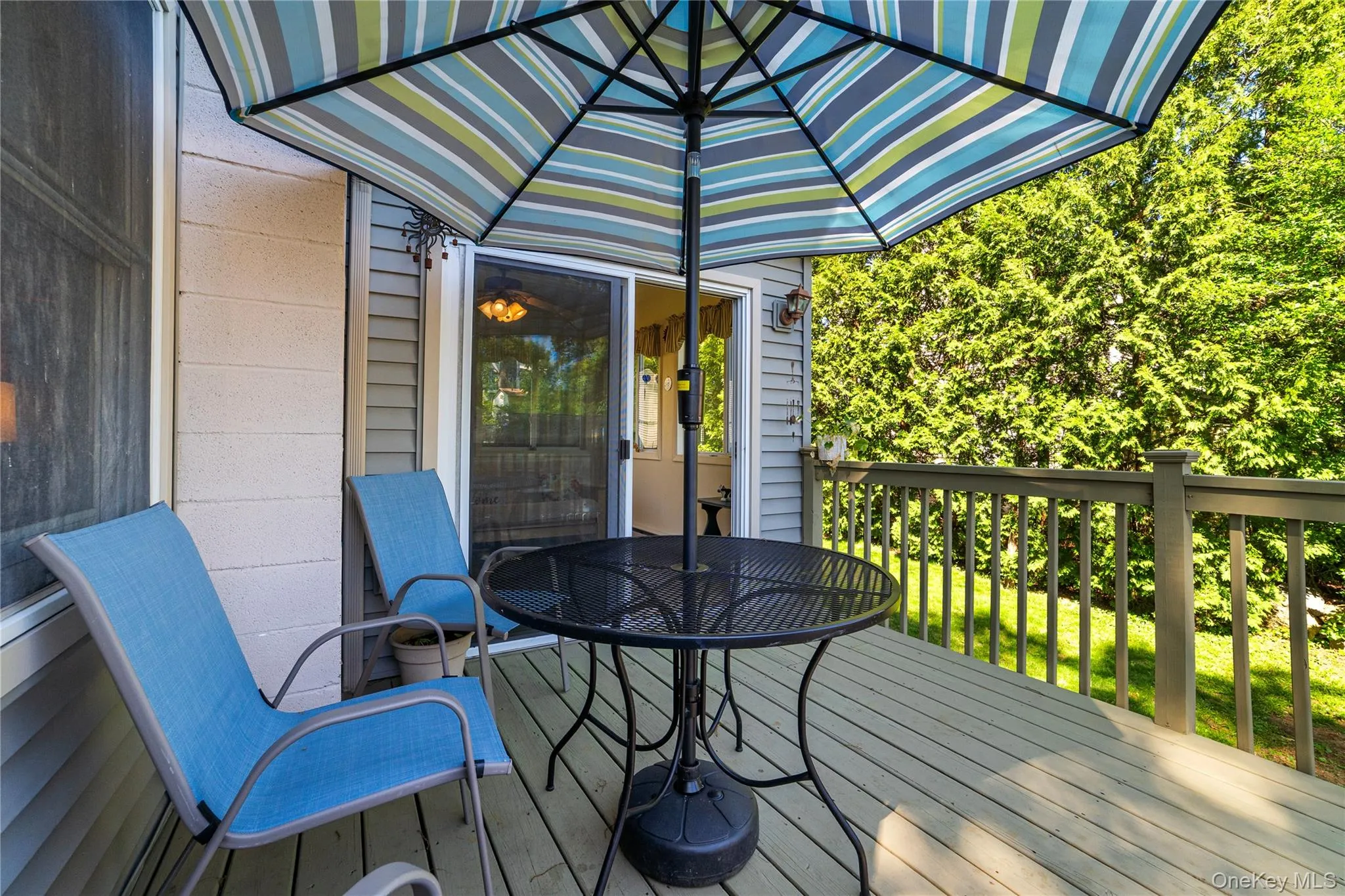Relax in the privacy of your backyard deck Relax in the privacy of your backyard deck