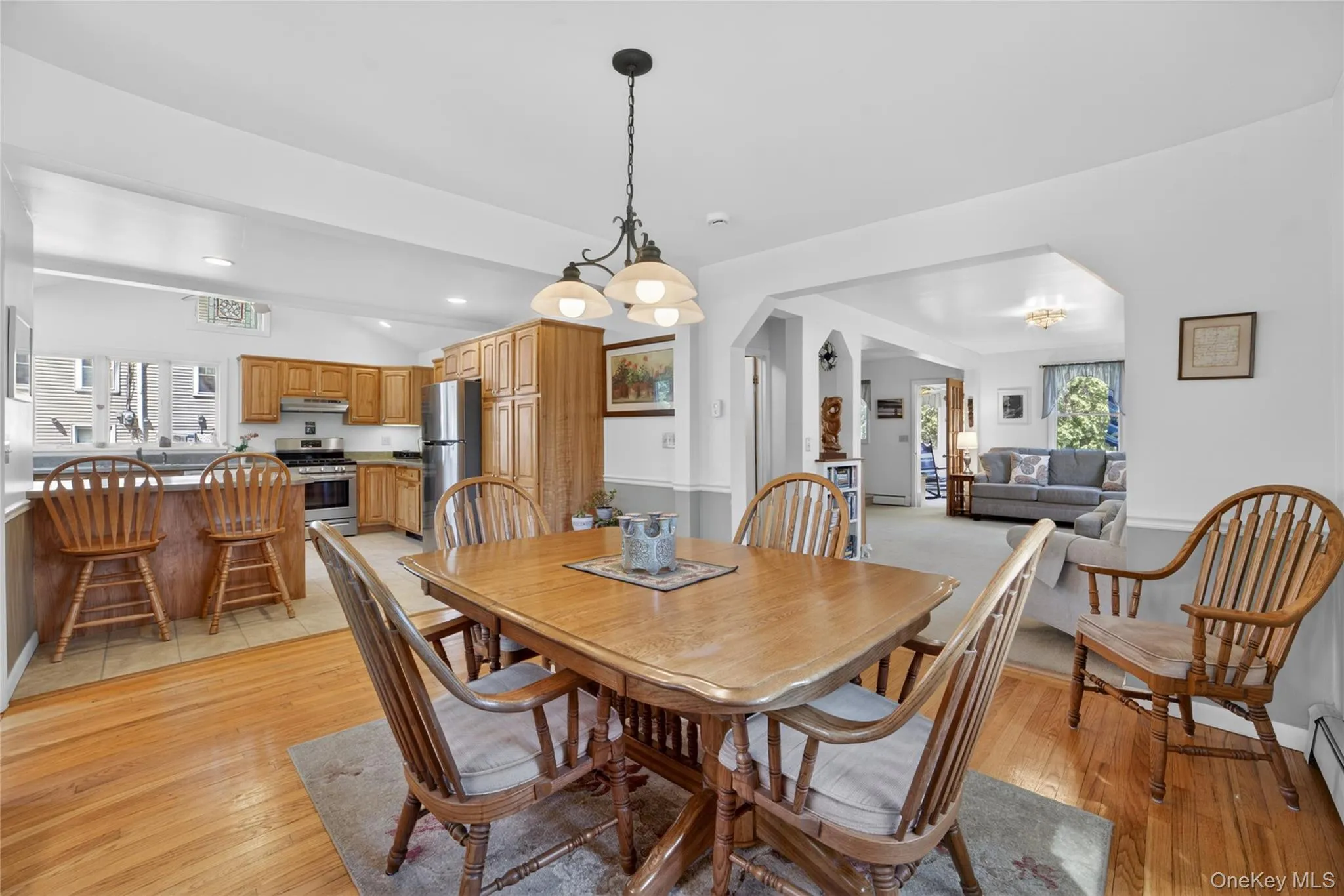 Dining room with an open concept floor plan. Dining room with an open concept floor plan.