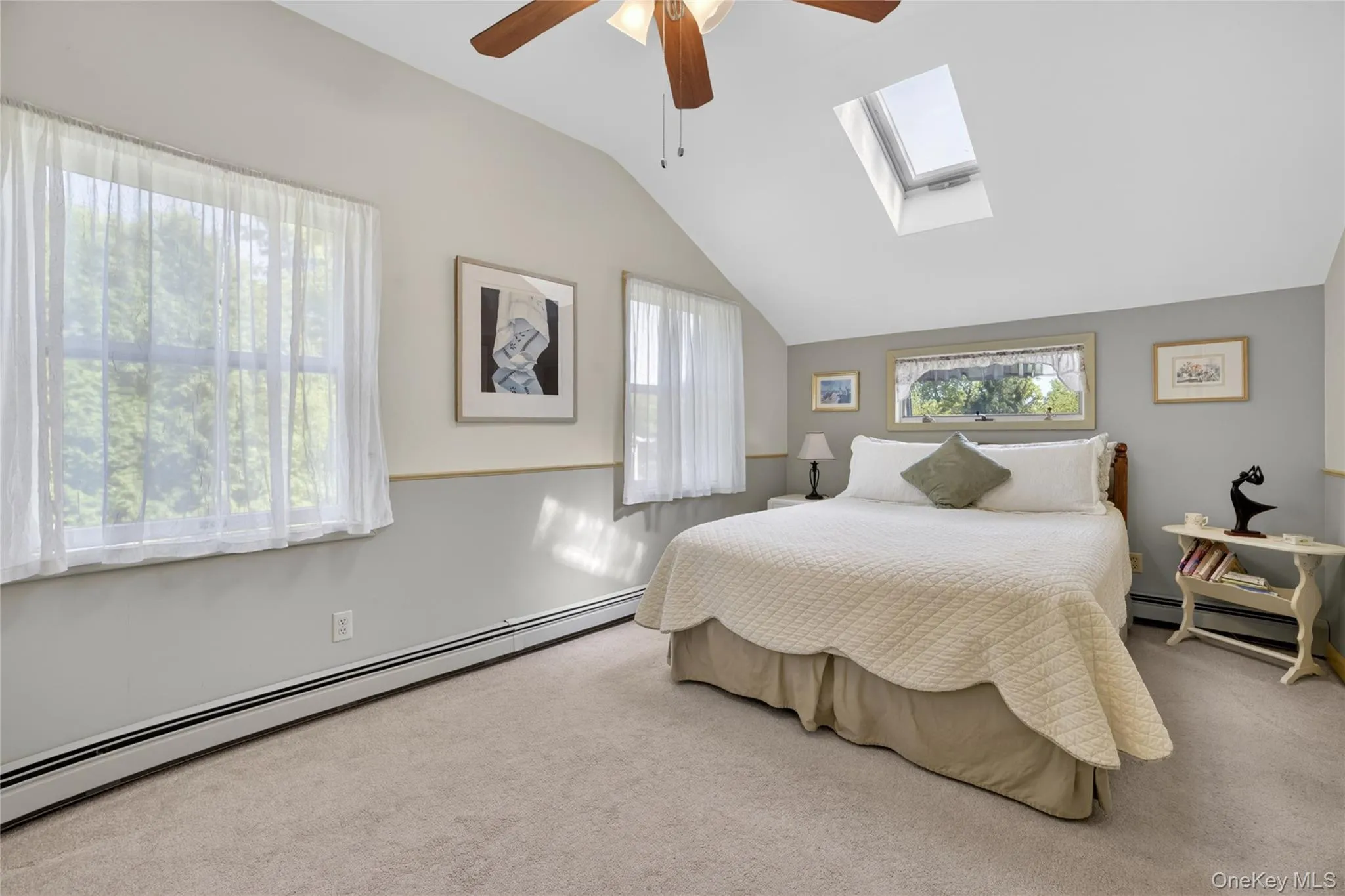 Main bedroom upstairs bonus skylight and two double hung windows, natural lighting all around. Main bedroom upstairs bonus skylight and two double hung windows, natural lighting all around.