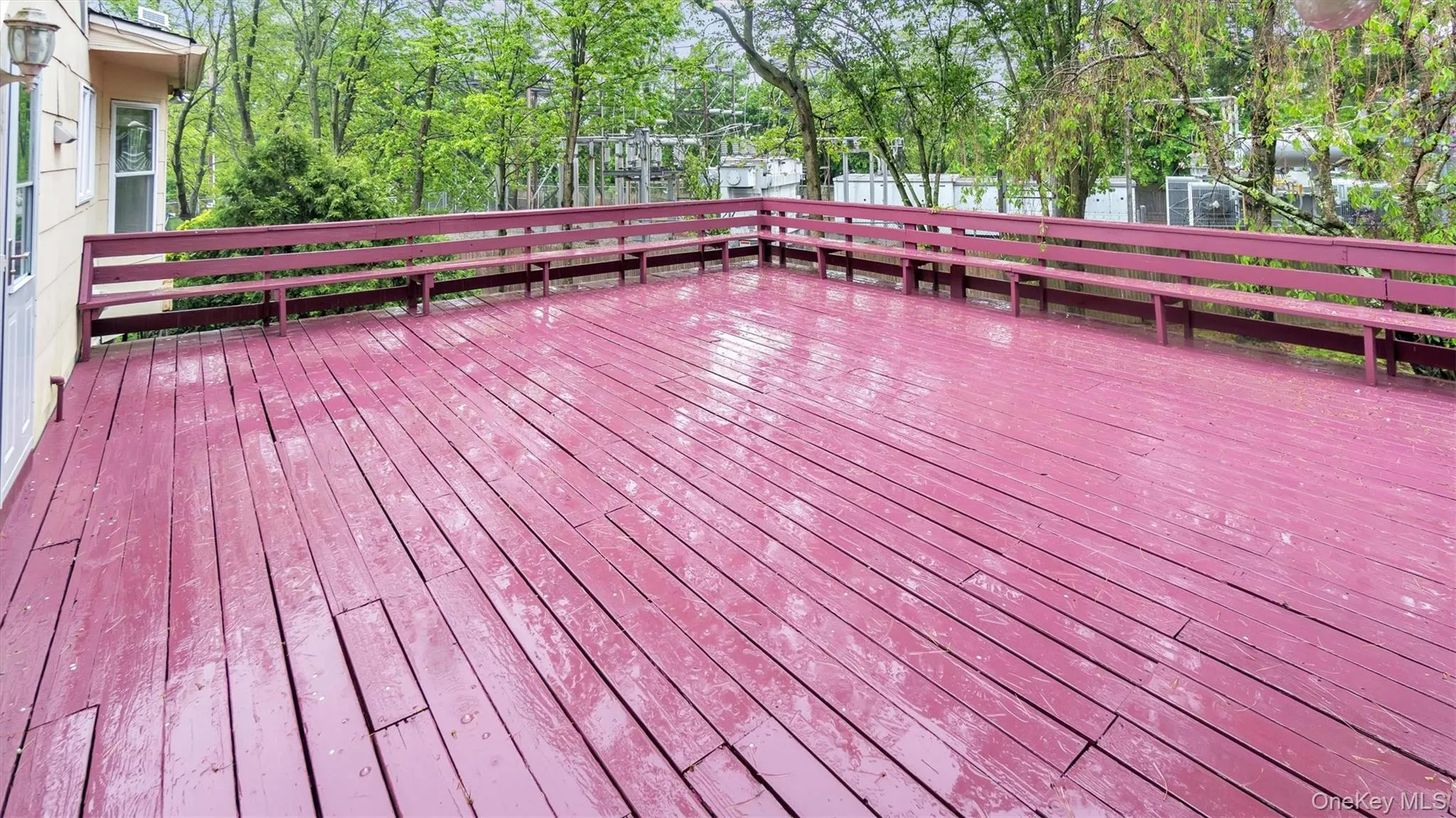 View of wooden terrace View of wooden terrace