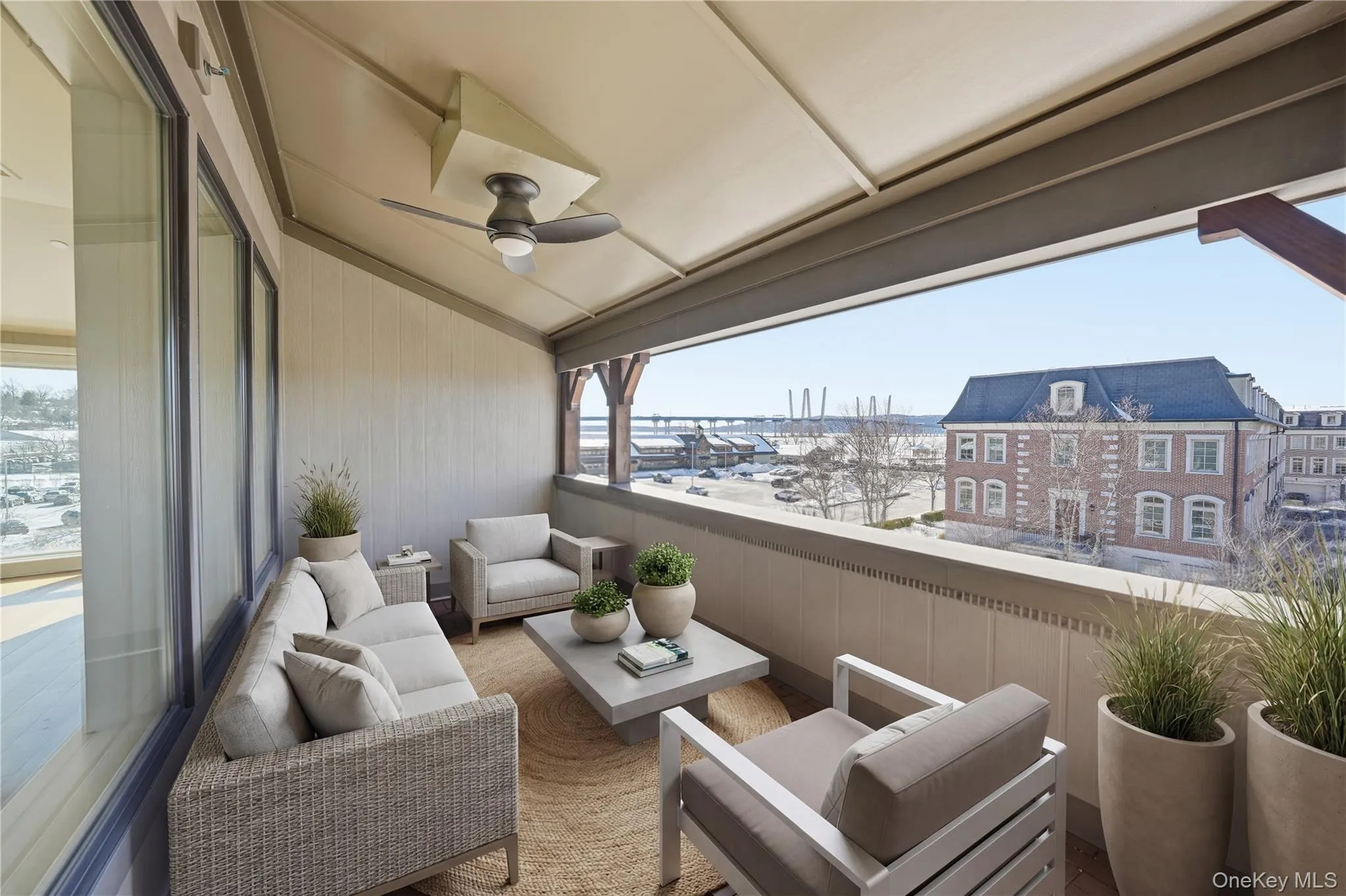 1 of 2 large terraces. Virtually Staged. 1 of 2 large terraces. Virtually Staged.