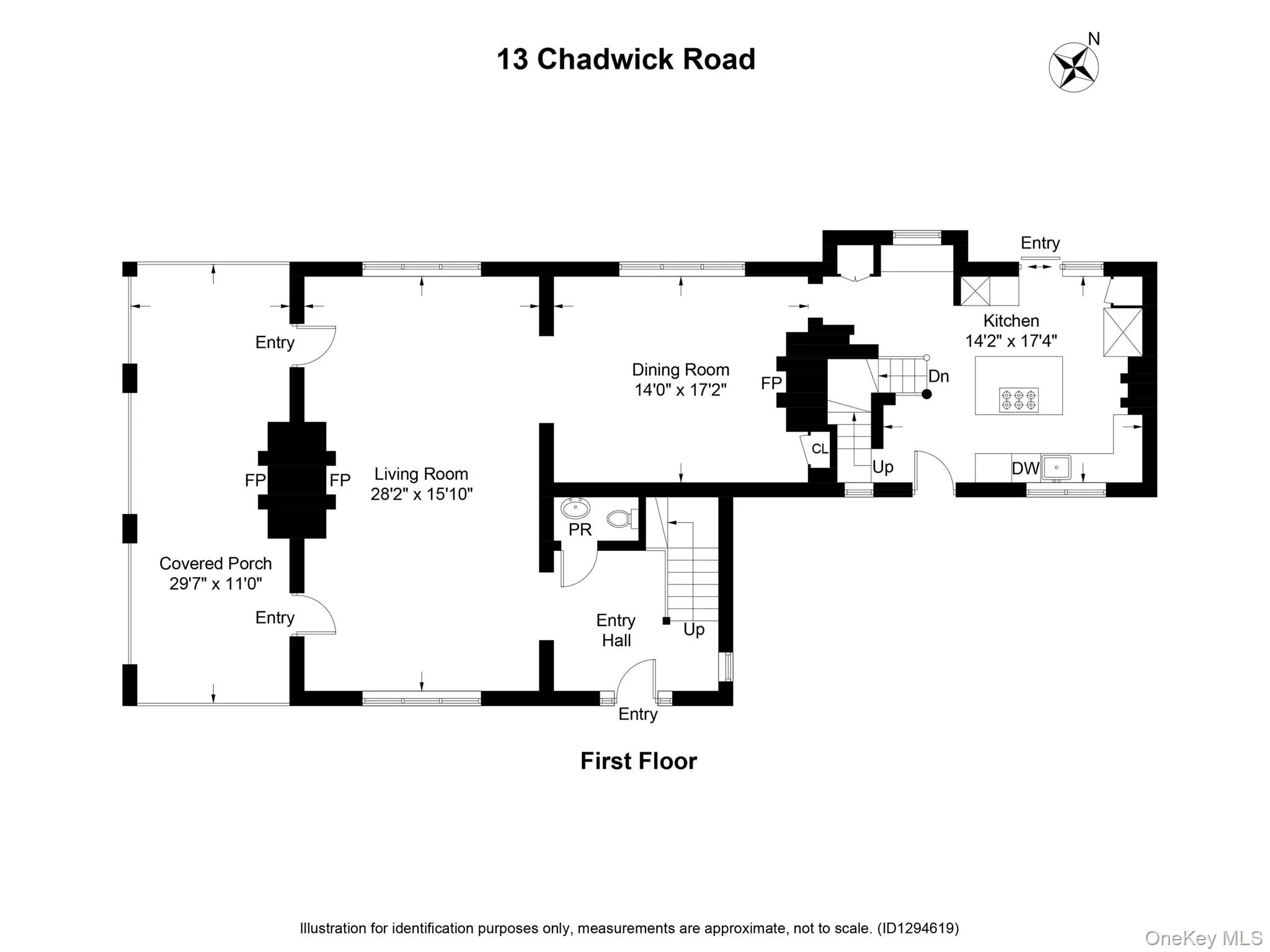 First level floor plan. First level floor plan.